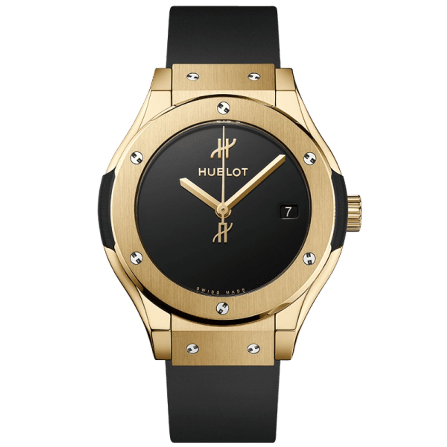 Hublot Classic Fusion 565.VX.1230.RX.MDM (2024) - Black dial 38 mm Yellow Gold case (1/1)