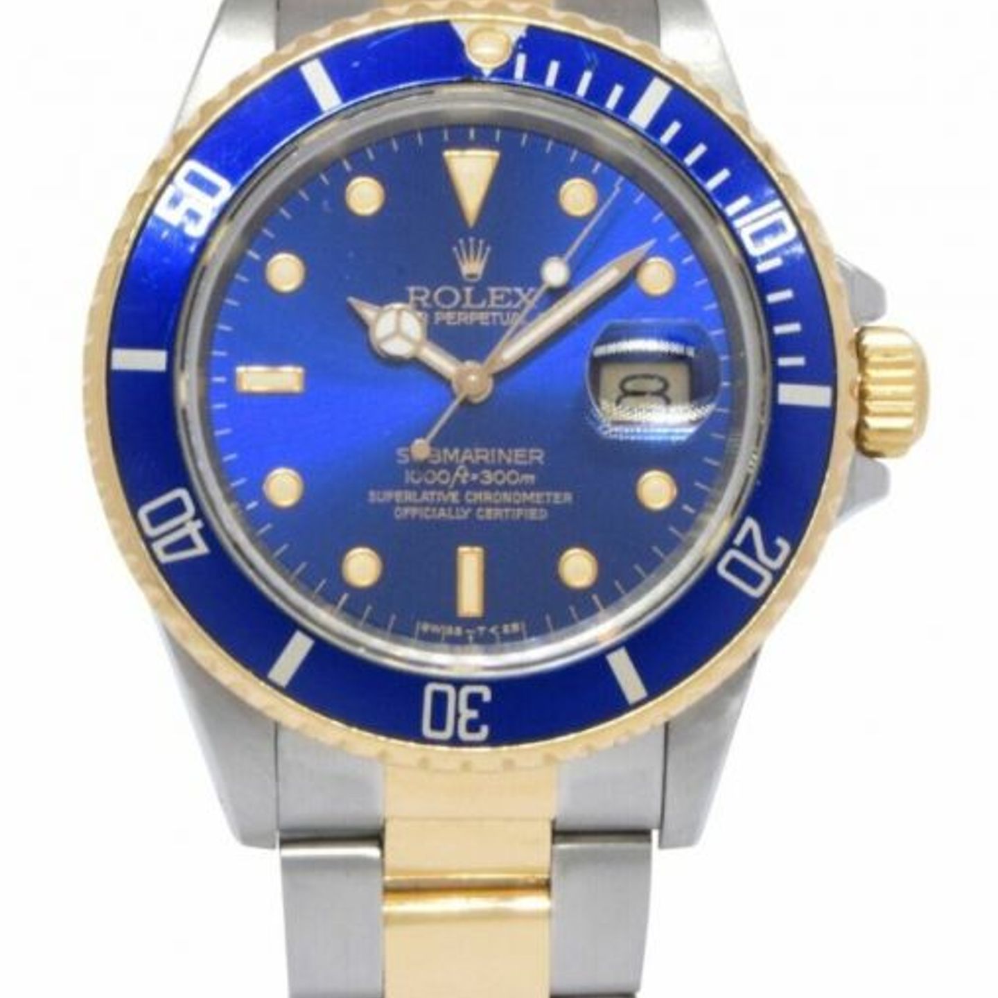 Rolex Submariner Date 16803 (1987) - Blue dial 40 mm Gold/Steel case (1/1)