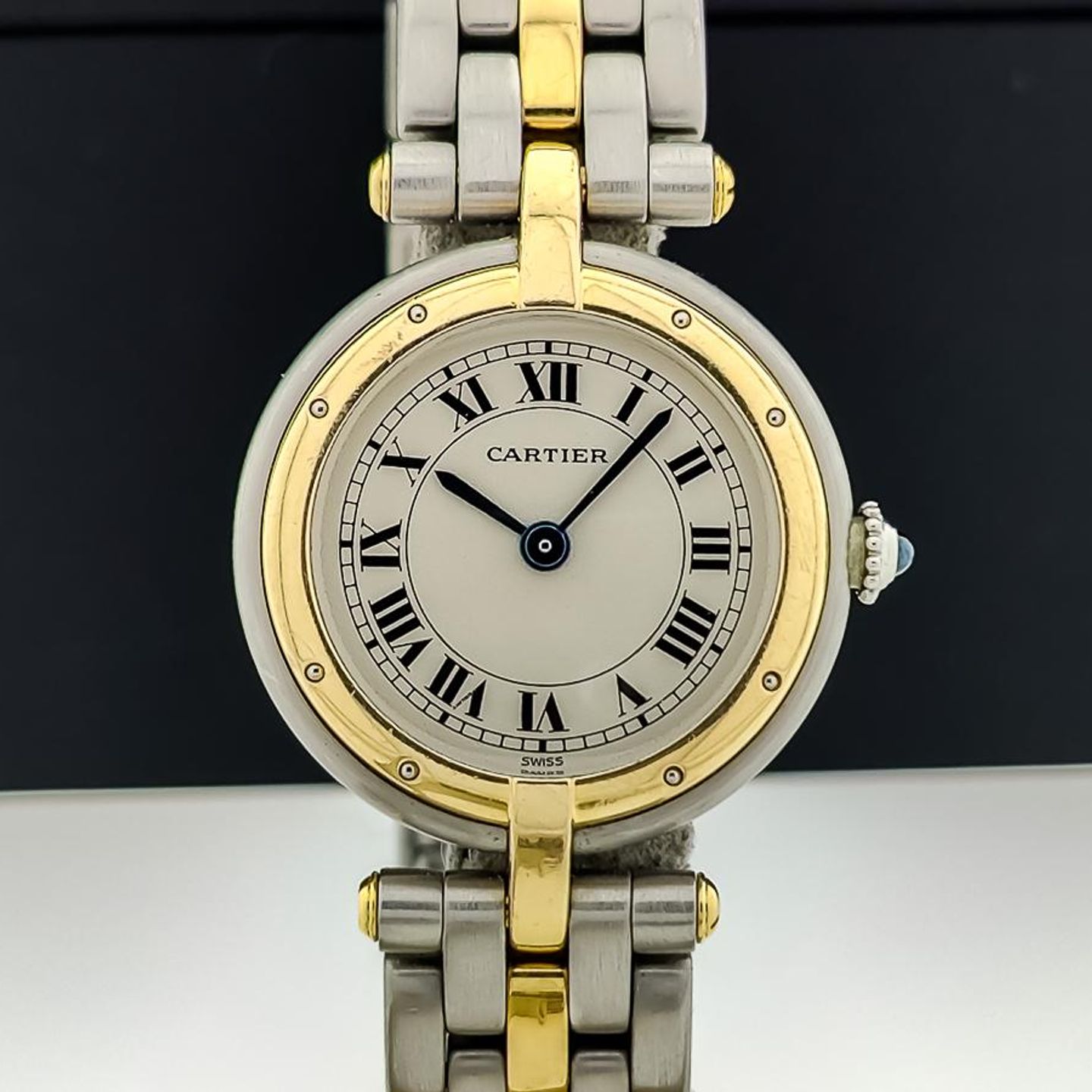Cartier Panthère 1057920 (Unknown (random serial)) - White dial 24 mm Gold/Steel case (1/8)
