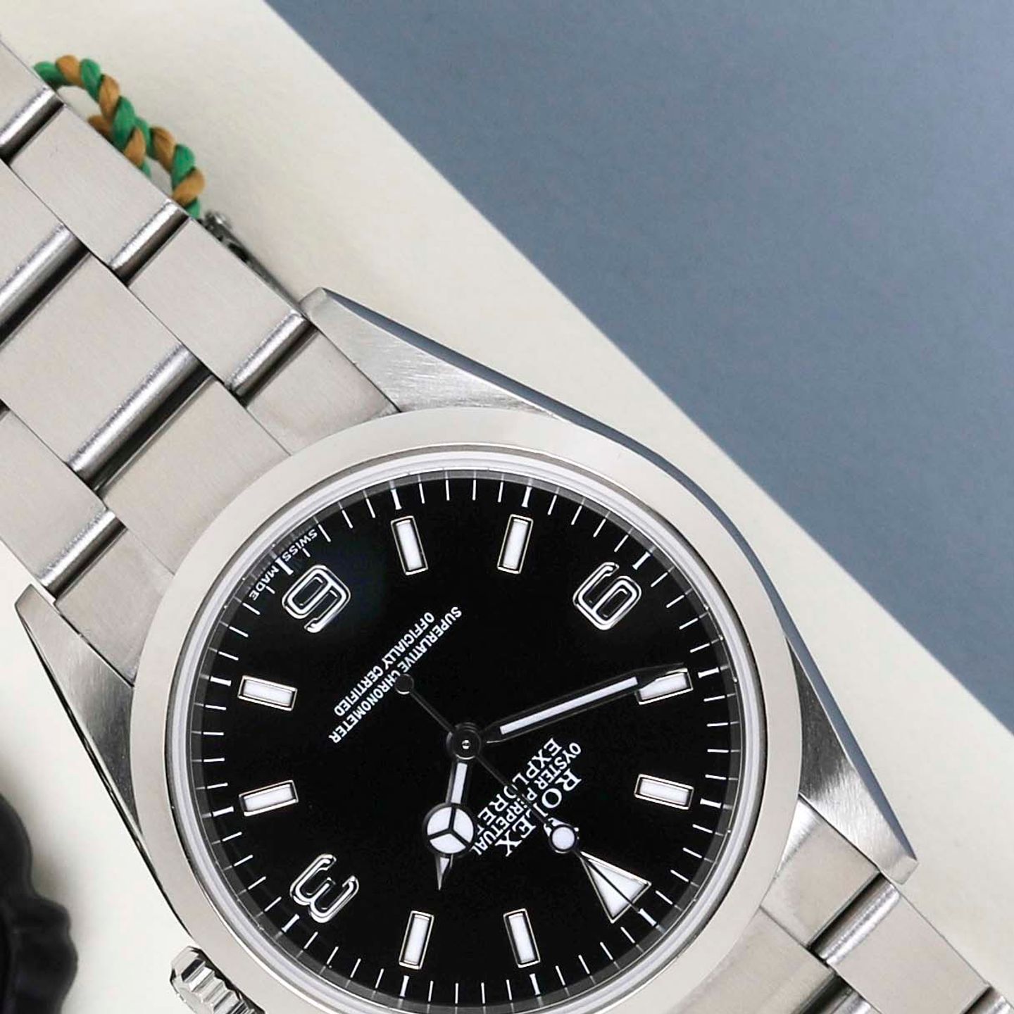 Rolex Explorer 114270 (2001) - Zwart wijzerplaat 36mm Staal (4/8)