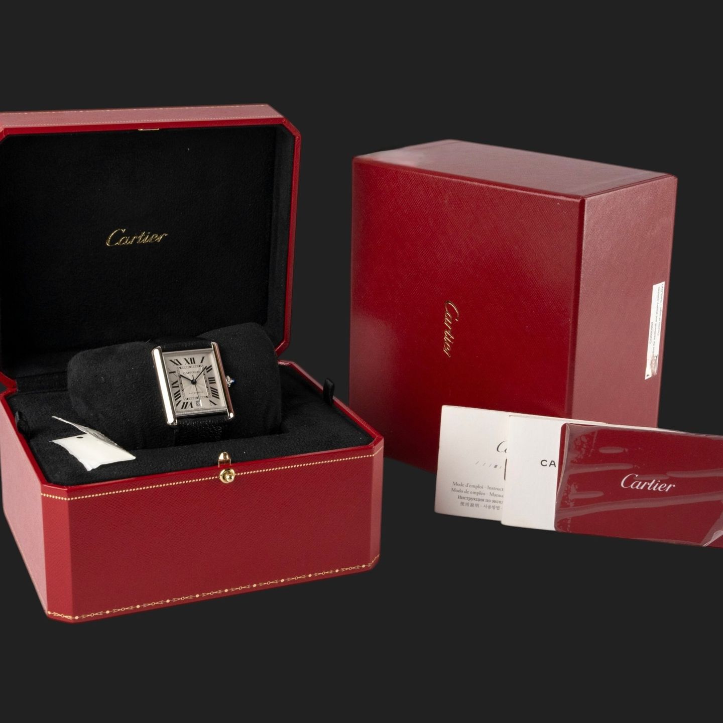 Cartier Tank WSTA0040 (2022) - Silver dial 41 mm Steel case (8/8)