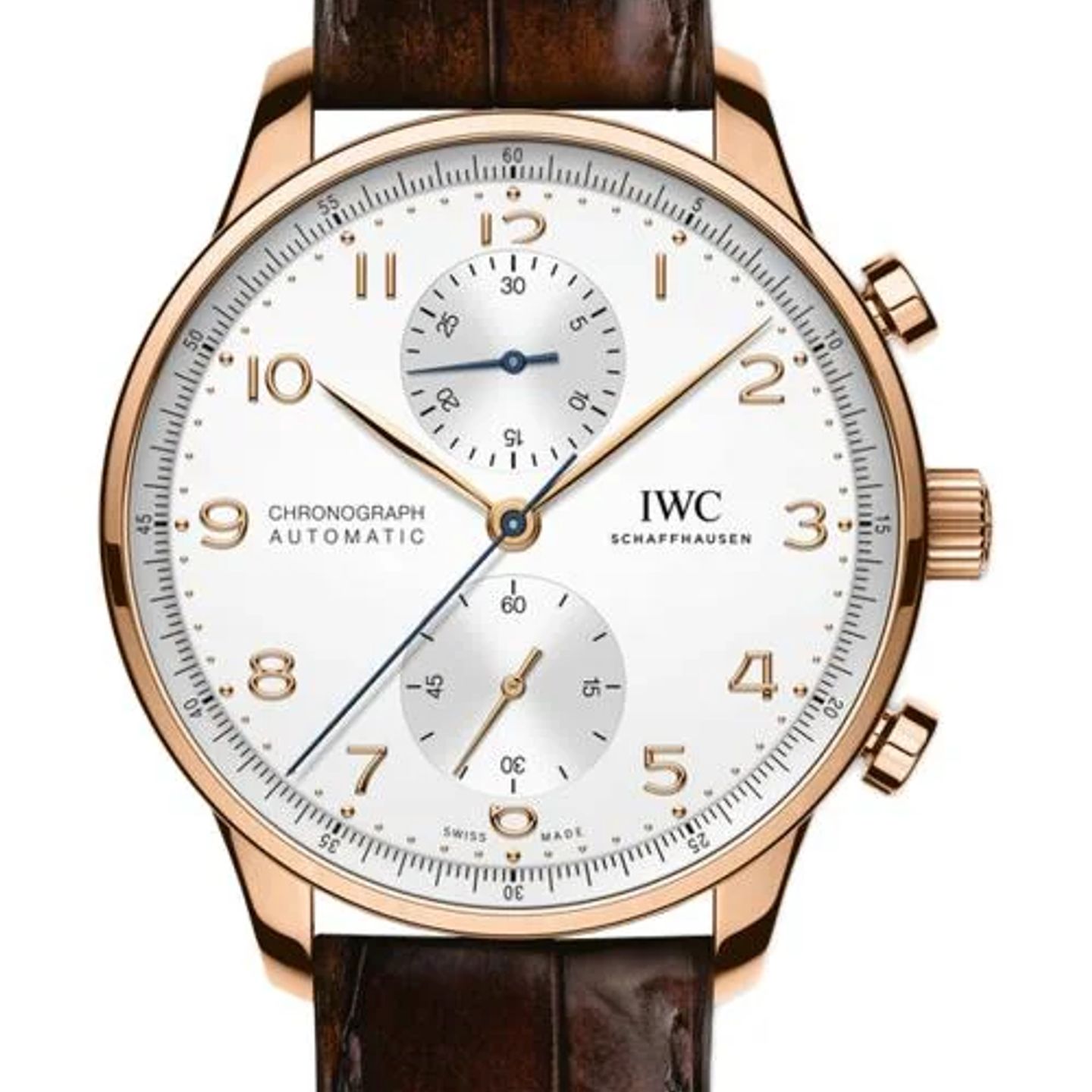 IWC Portuguese Chronograph IW371611 (2026) - Silver dial 41 mm Red Gold case (1/1)