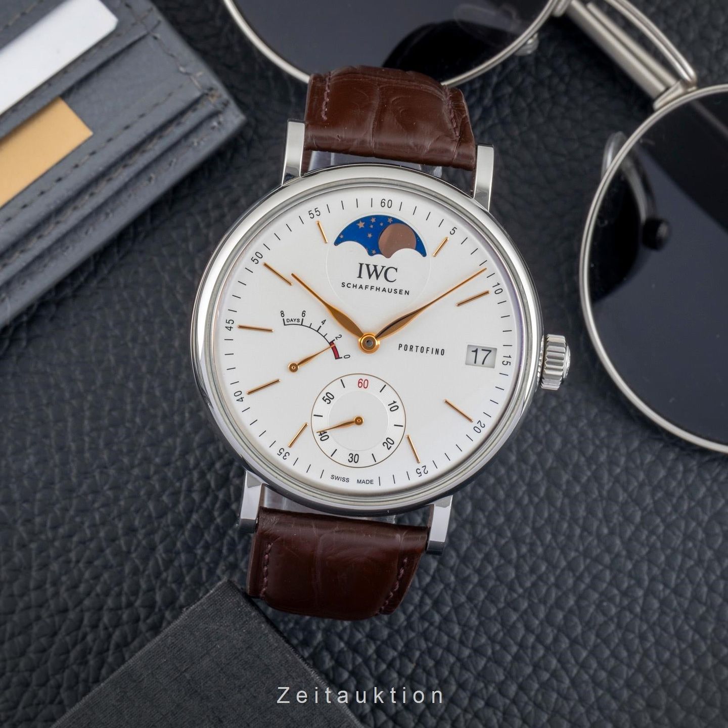 IWC Portofino Hand-Wound IW516401 (Onbekend (willekeurig serienummer)) - Zilver wijzerplaat 45mm Staal (3/8)