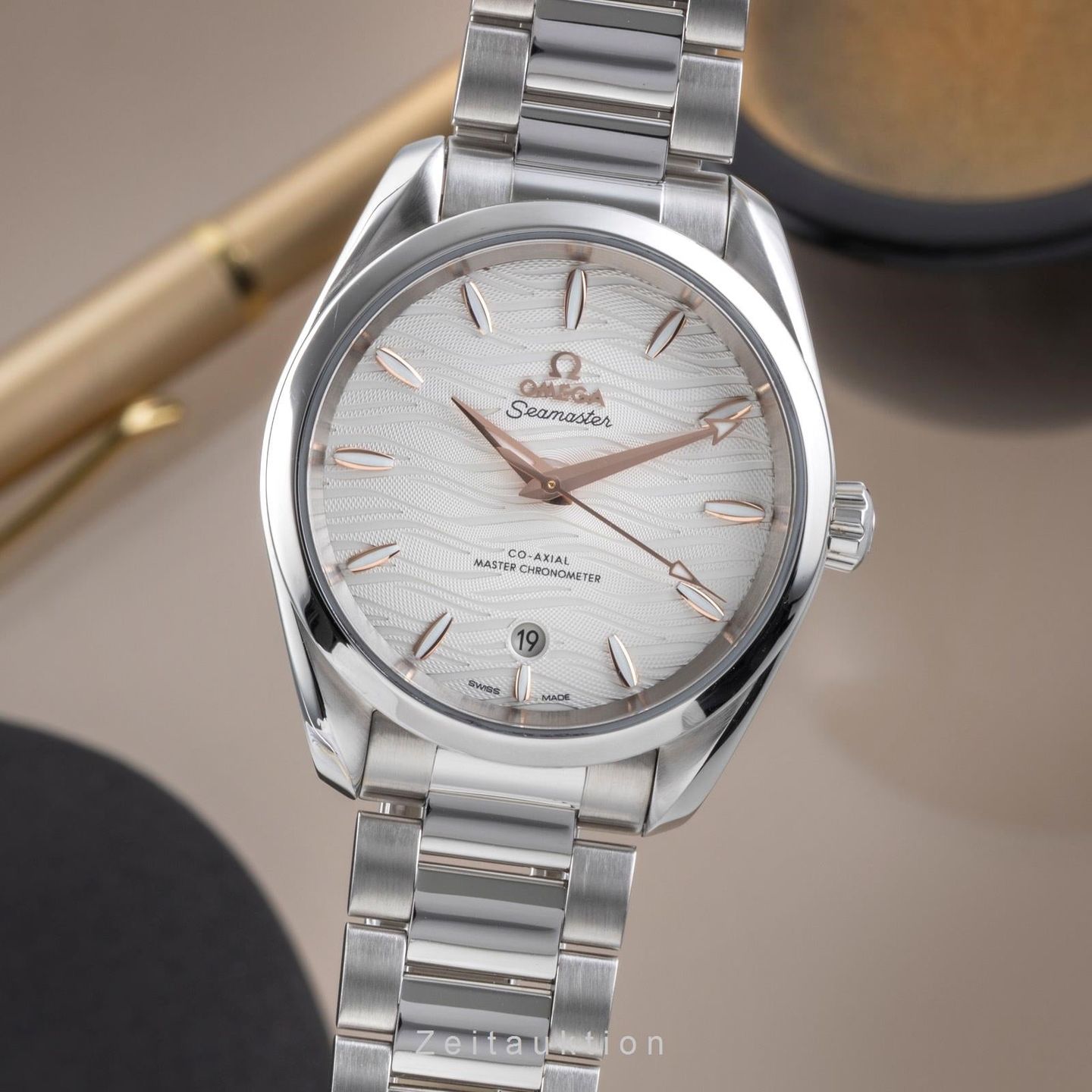 Omega Seamaster Aqua Terra 220.10.38.20.02.002 (Onbekend (willekeurig serienummer)) - Zilver wijzerplaat 38mm Staal (1/8)