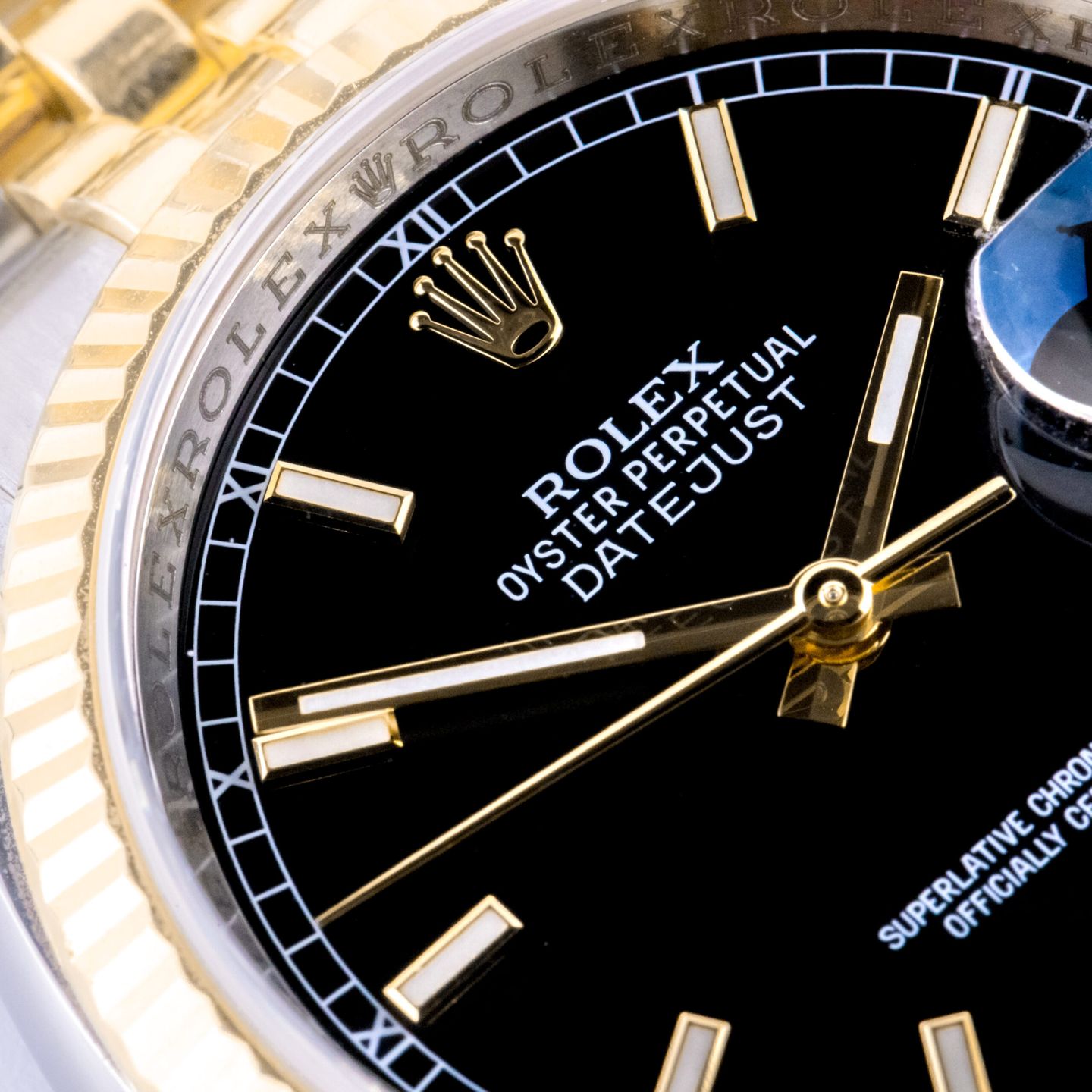 Rolex Datejust 36 116233 (2014) - Black dial 36 mm Gold/Steel case (2/8)