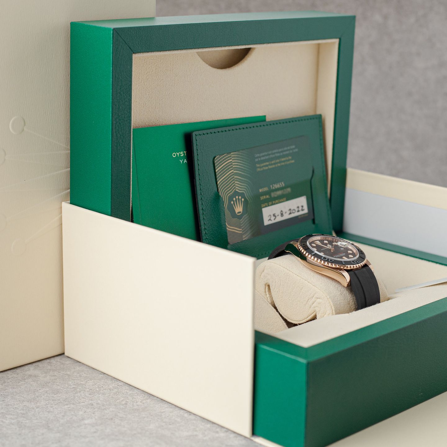 Rolex Yacht-Master 40 126655 (2022) - 40 mm Rose Gold case (3/8)