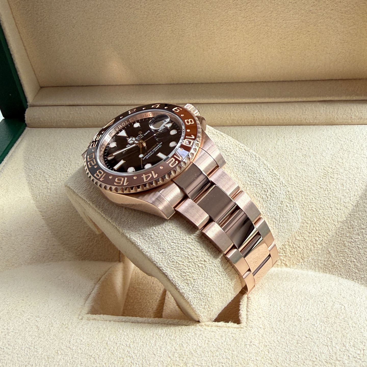 Rolex GMT-Master II 126715CHNR (2020) - Zwart wijzerplaat 40mm Roségoud (3/7)