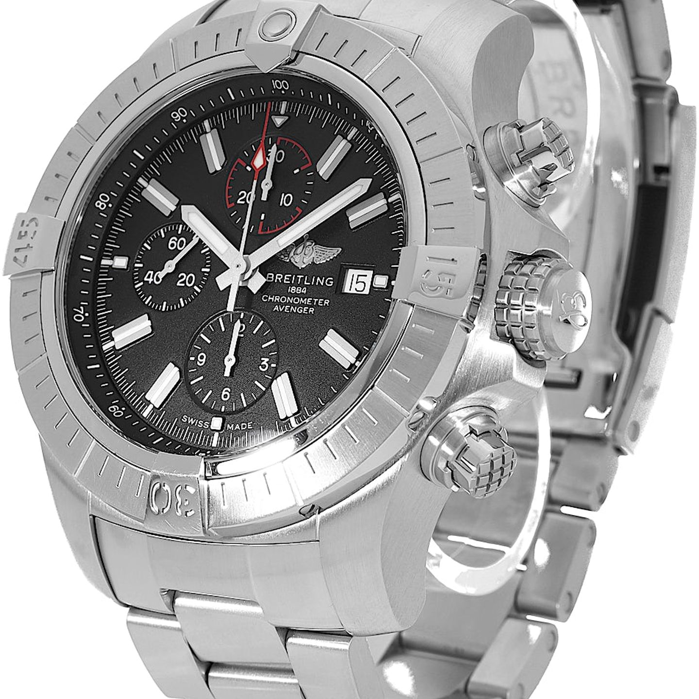 Breitling Super Avenger A13375 (Unknown (random serial)) - 48 mm Steel case (3/5)