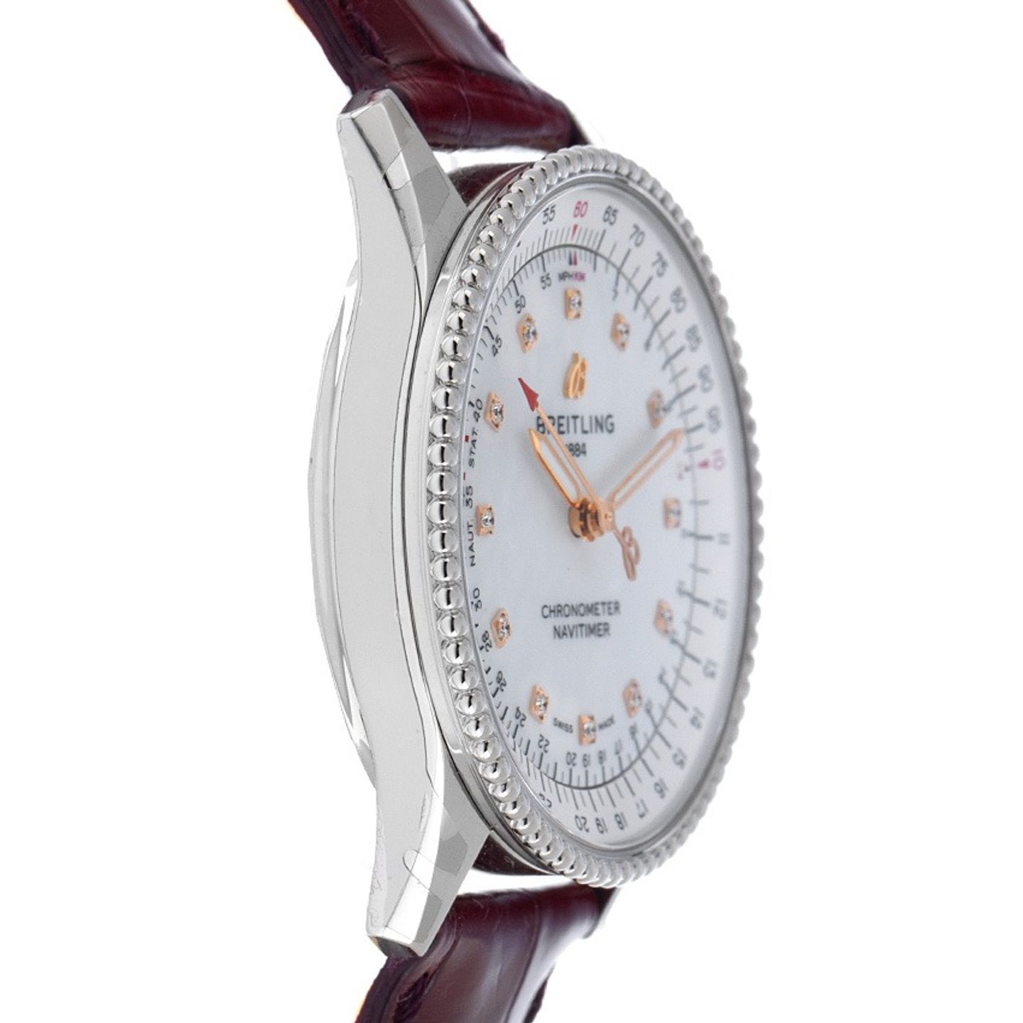 Breitling Navitimer A17395211A1P5 (2026) - White dial 35 mm Steel case (5/7)