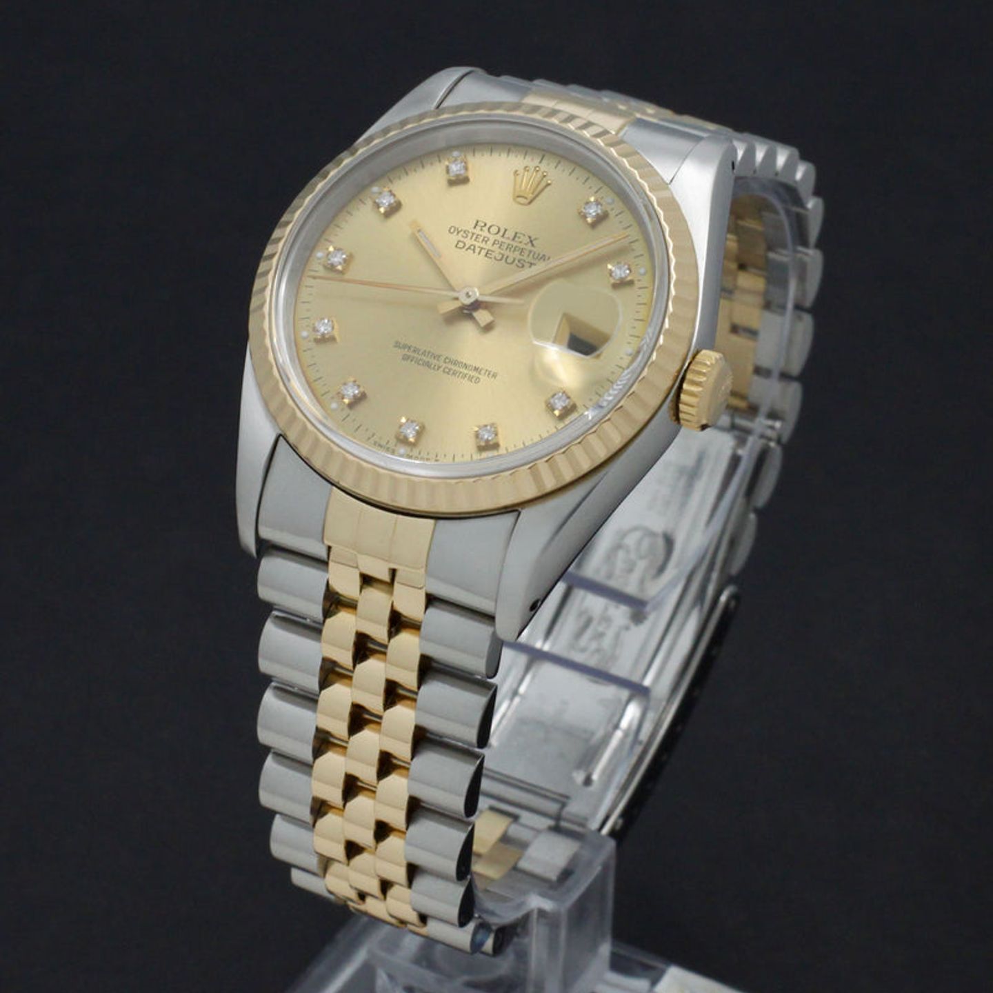 Rolex Datejust 36 16233 (1991) - Goud wijzerplaat 36mm Goud/Staal (5/7)