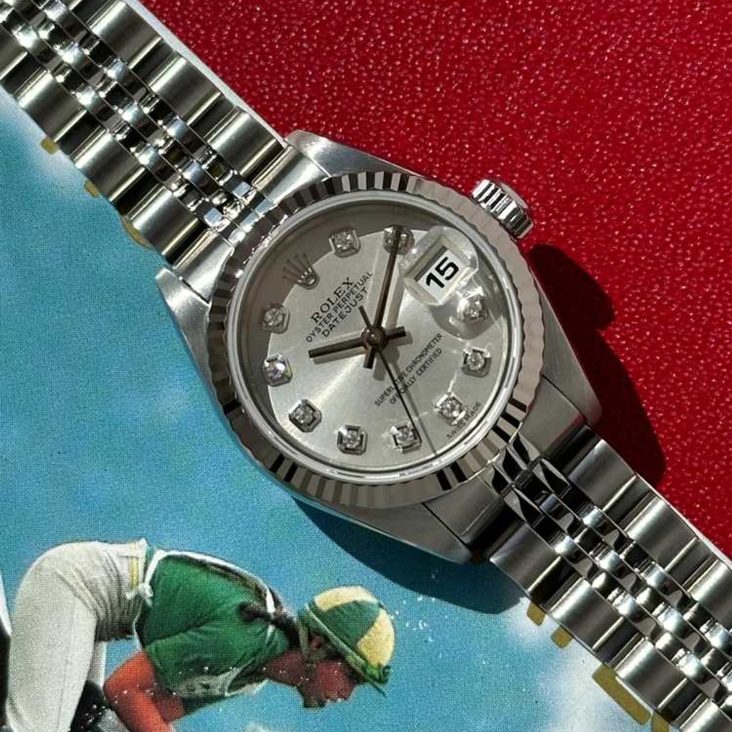 Rolex Lady-Datejust 79174 (2000) - Silver dial 26 mm Steel case (6/8)