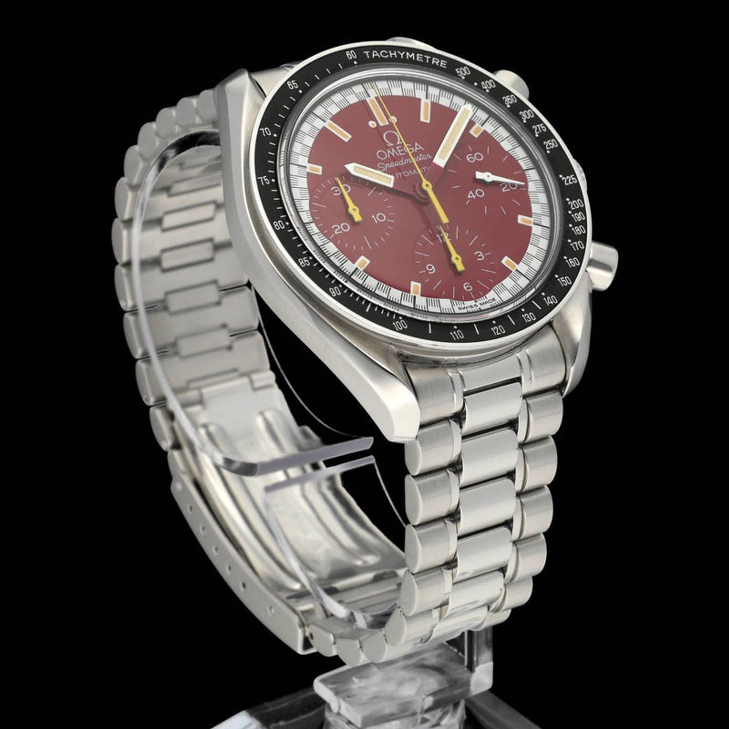 Omega Speedmaster Reduced 3510.61.00 (1998) - Red dial 39 mm Steel case (6/7)