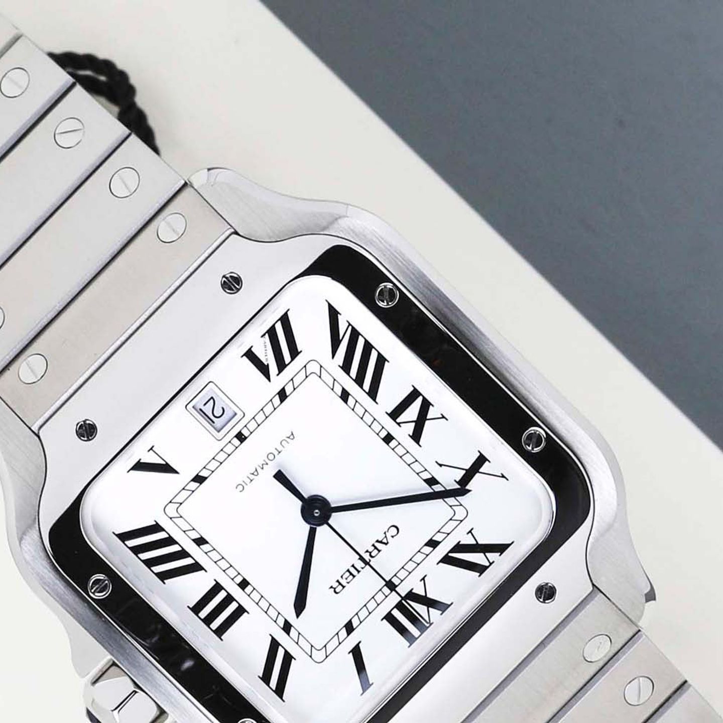 Cartier Santos WSSA0018 (2024) - Zilver wijzerplaat 40mm Staal (4/8)