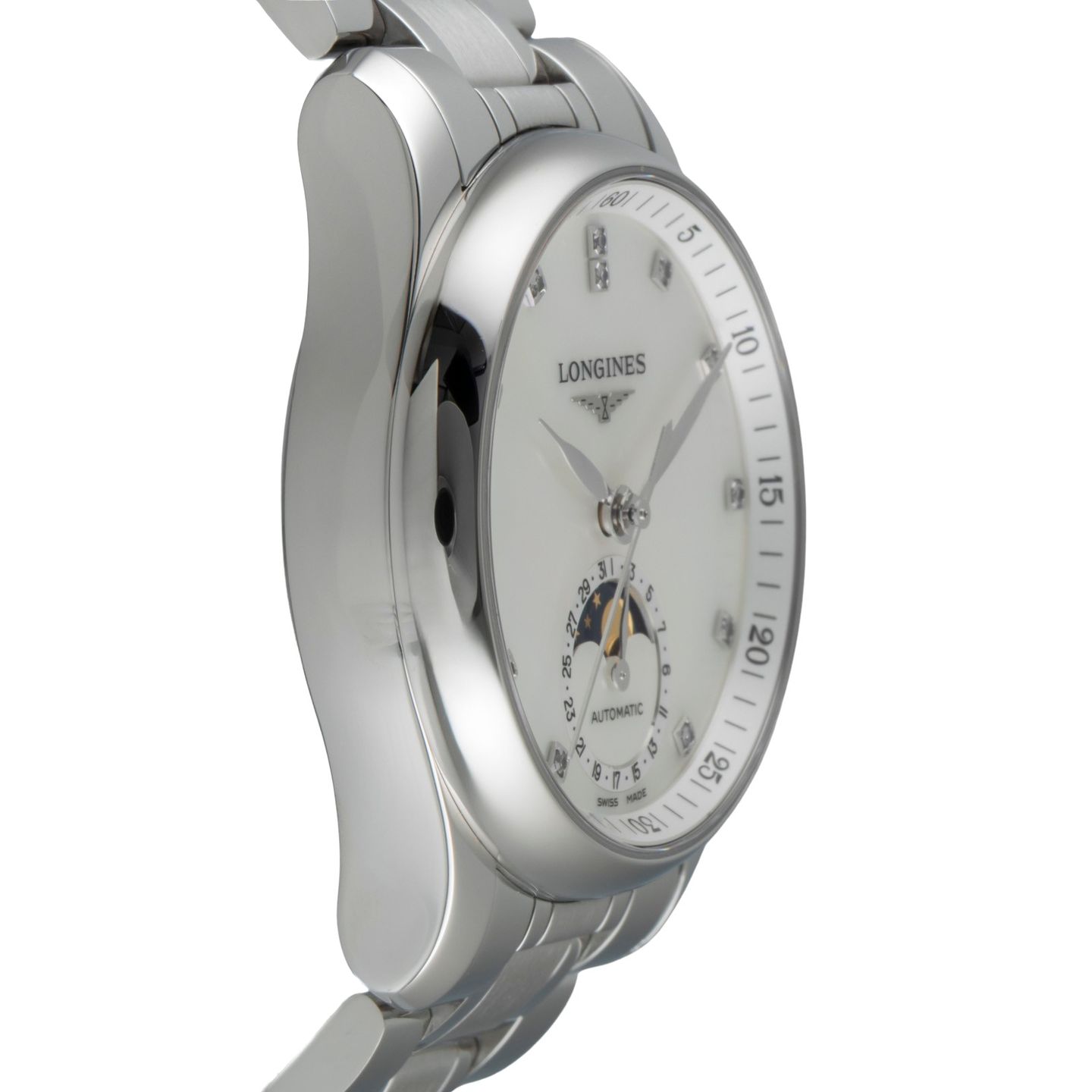 Longines Master Collection L2.409.4.87.6 (Onbekend (willekeurig serienummer)) - Parelmoer wijzerplaat 34mm Staal (7/8)