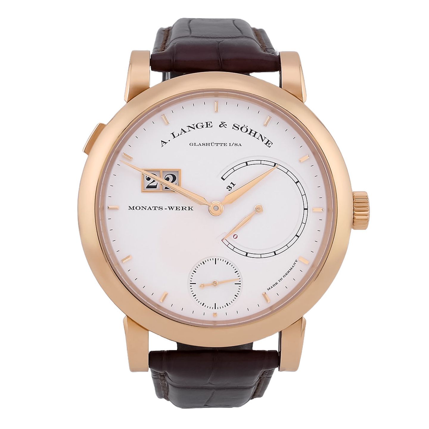 A. Lange & Söhne Lange 1 101.001 (2012) - Silver dial 46 mm Yellow Gold case (1/8)