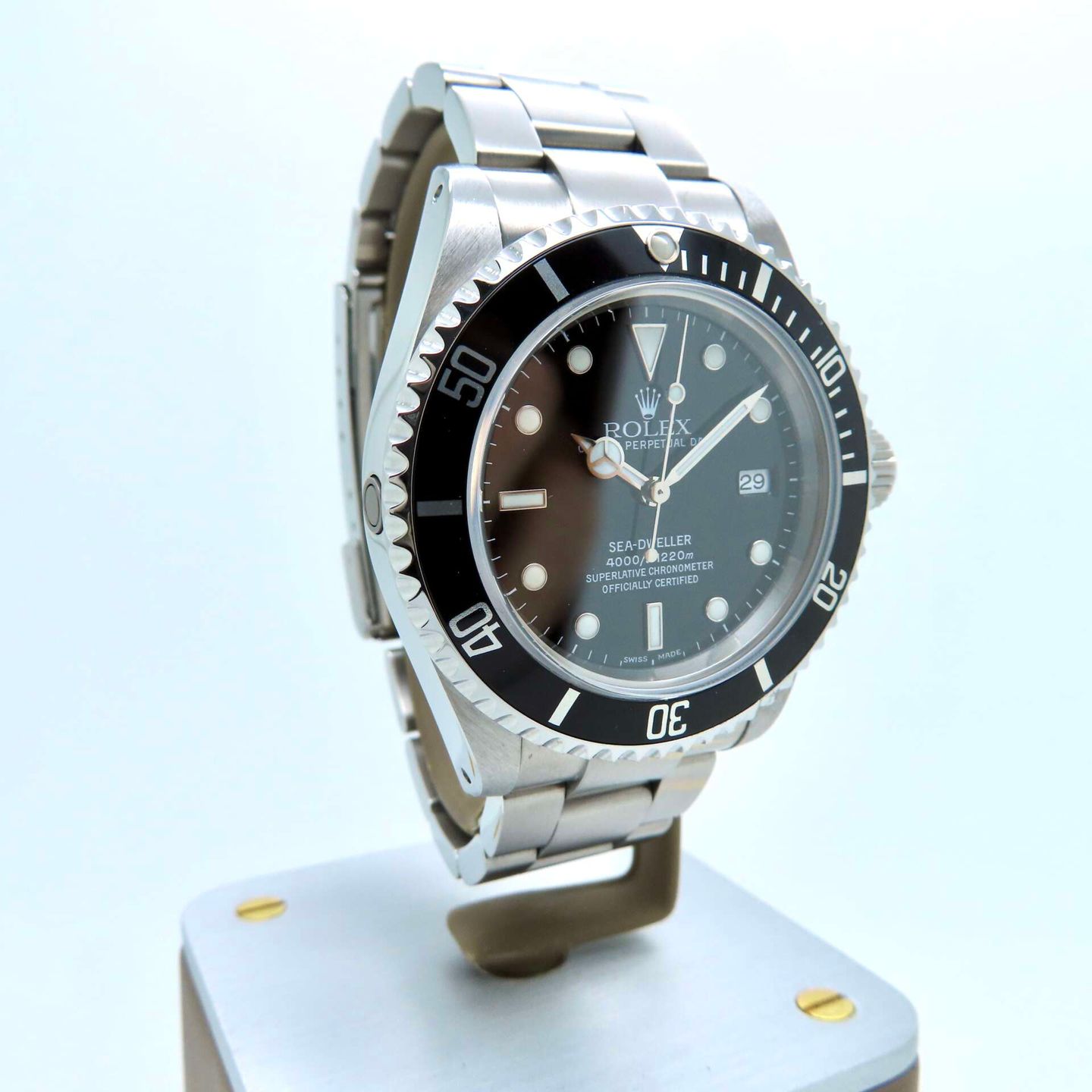 Rolex Sea-Dweller 4000 16600 (2001) - Zwart wijzerplaat 40mm Staal (2/8)