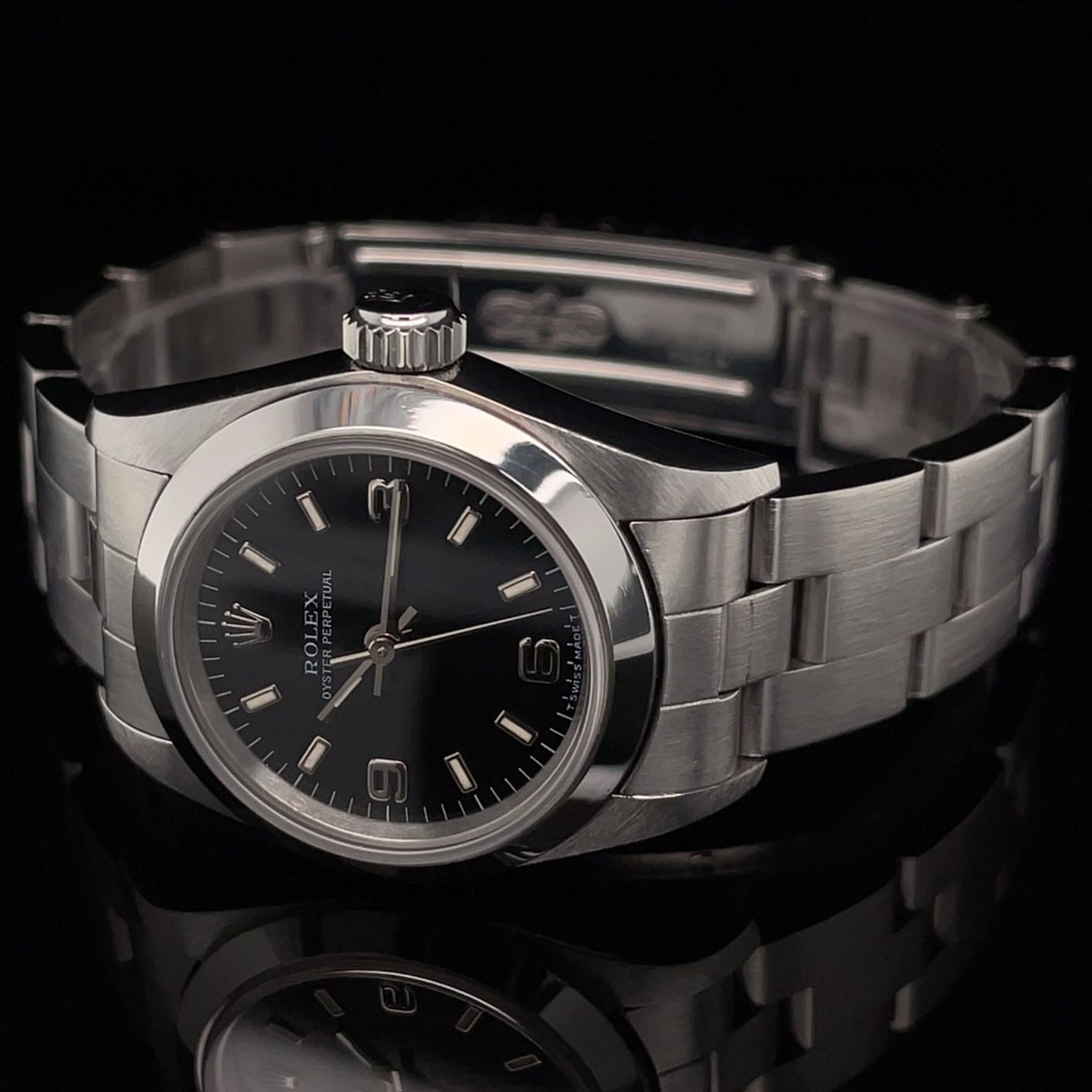 Rolex Oyster Perpetual 67180 (1997) - 26 mm Steel case (4/8)