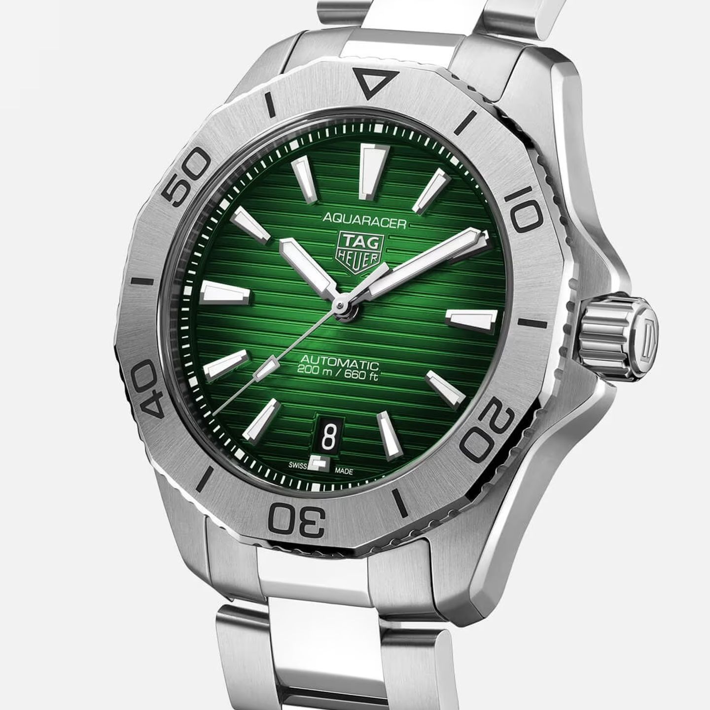 TAG Heuer Aquaracer WBP2115.BA0627 (2024) - Green dial 40 mm Steel case (1/1)