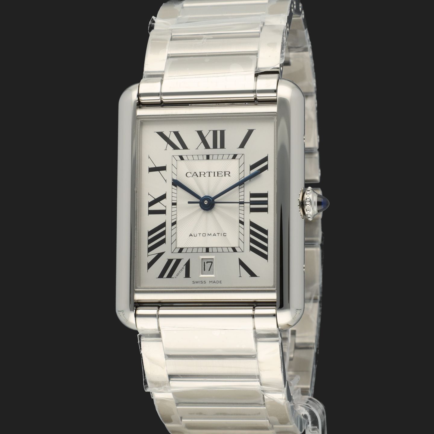 Cartier Tank WSTA0053 (2024) - Zilver wijzerplaat 41mm Staal (1/8)