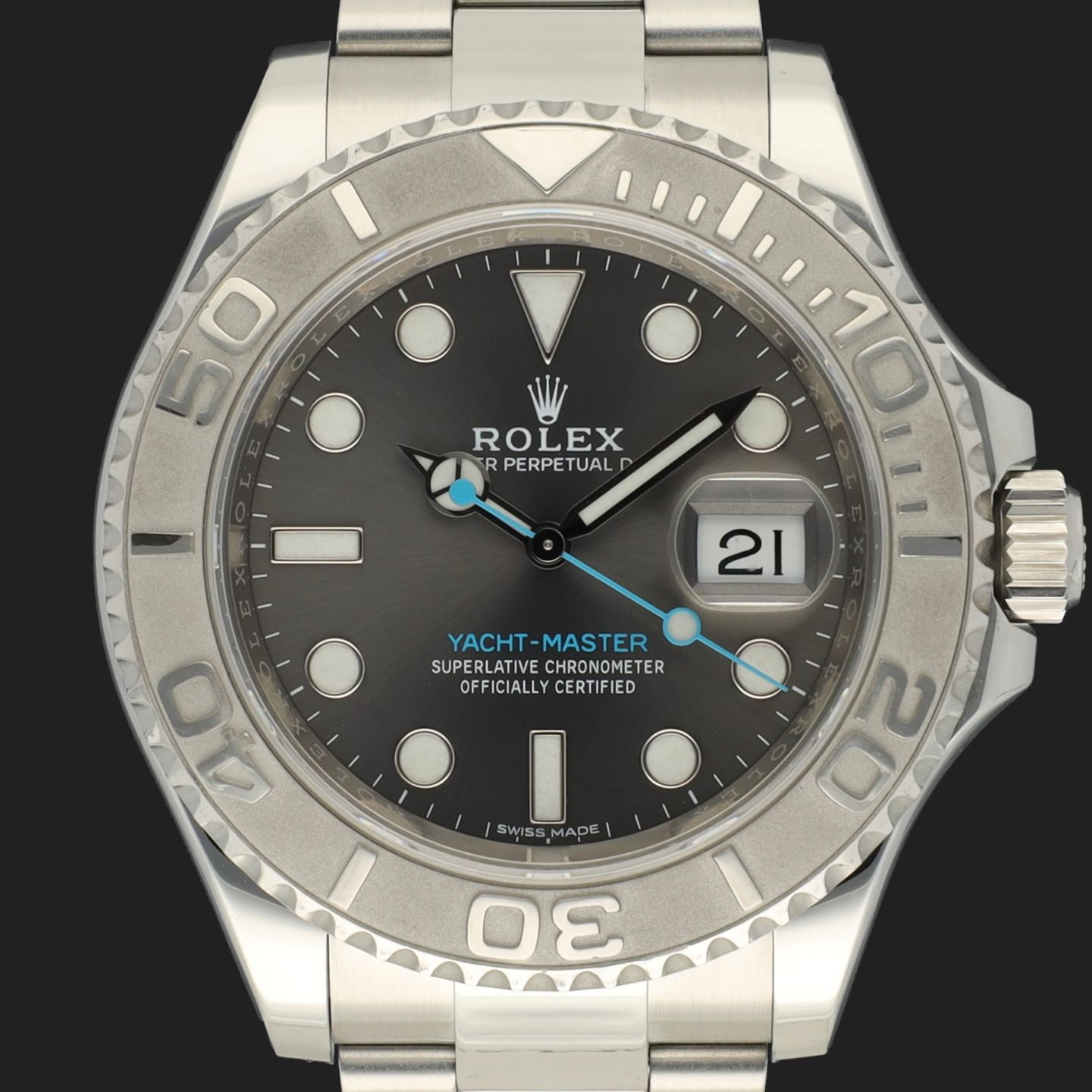 Rolex Yacht-Master 40 116622 (2019) - Grey dial 40 mm Steel case (3/8)