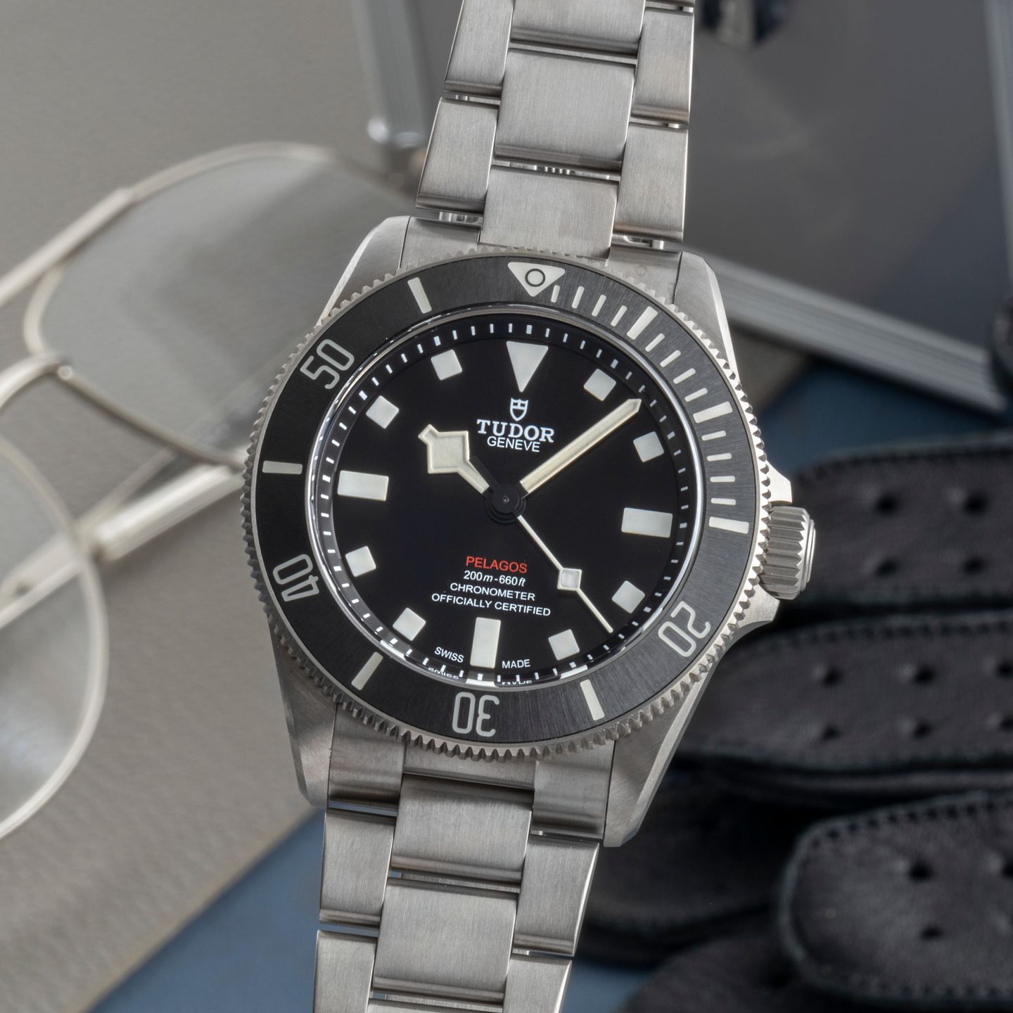 Tudor Pelagos 25407N (Unknown (random serial)) - Black dial 39 mm Titanium case (3/8)