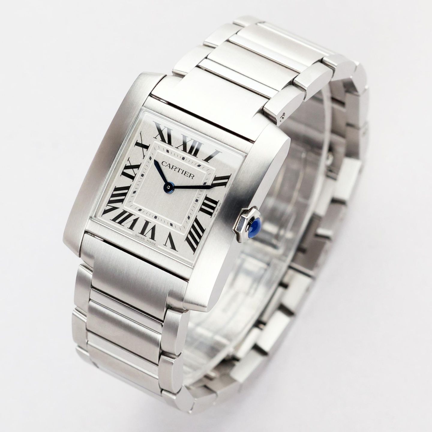 Cartier Tank Française WSTA0074 (2026) - Silver dial 32 mm Steel case (4/8)