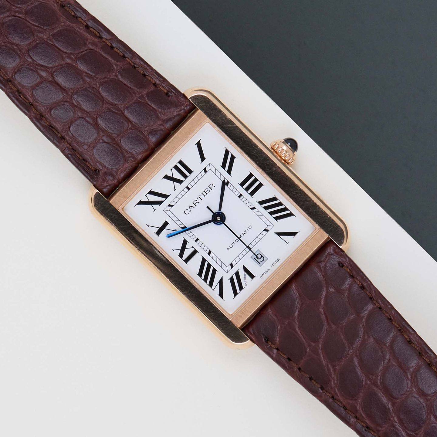 Cartier Tank Solo W5200026 (2014) - Silver dial 31 mm Steel case (1/8)