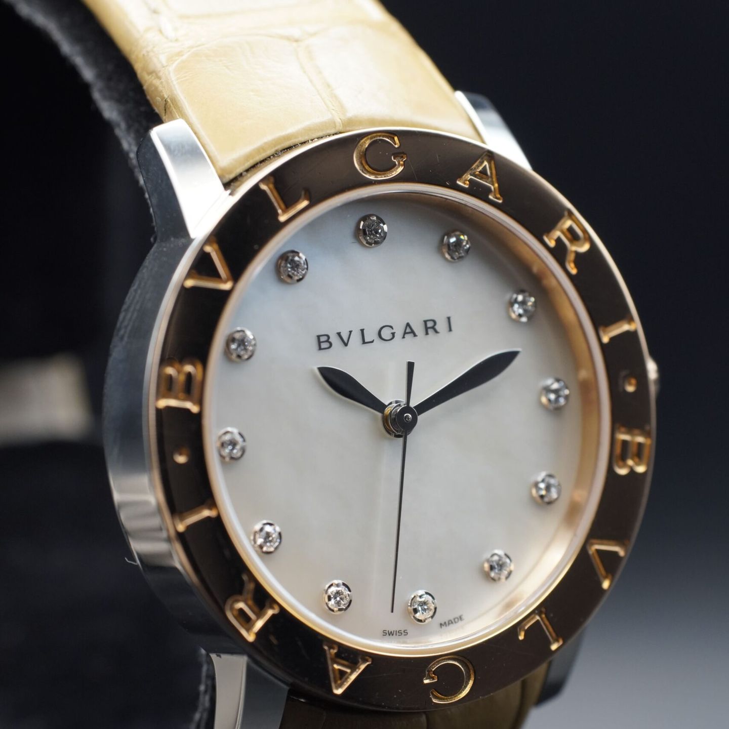 Bulgari Bulgari BBLP33SG (2013) - Pearl dial 33 mm Gold/Steel case (6/8)