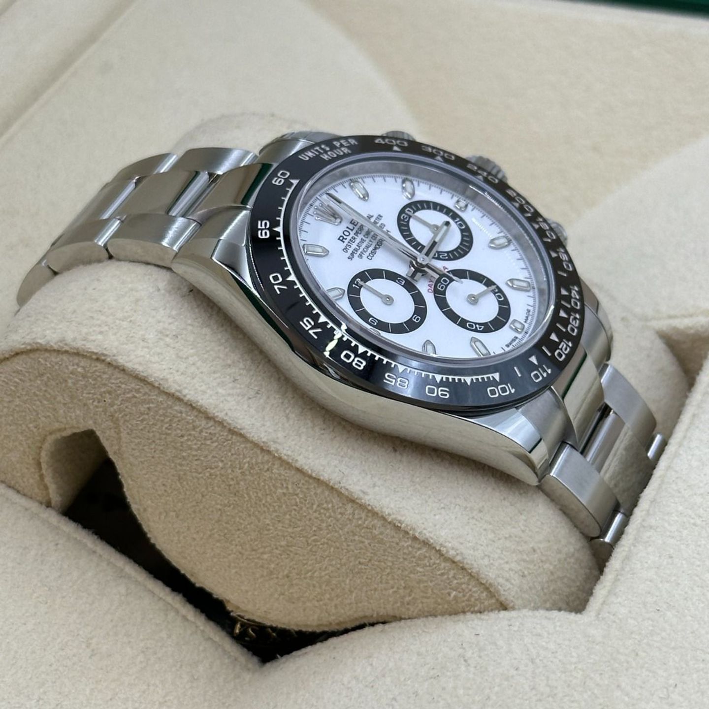 Rolex Daytona 116500LN (Unknown (random serial)) - White dial 40 mm Steel case (7/8)