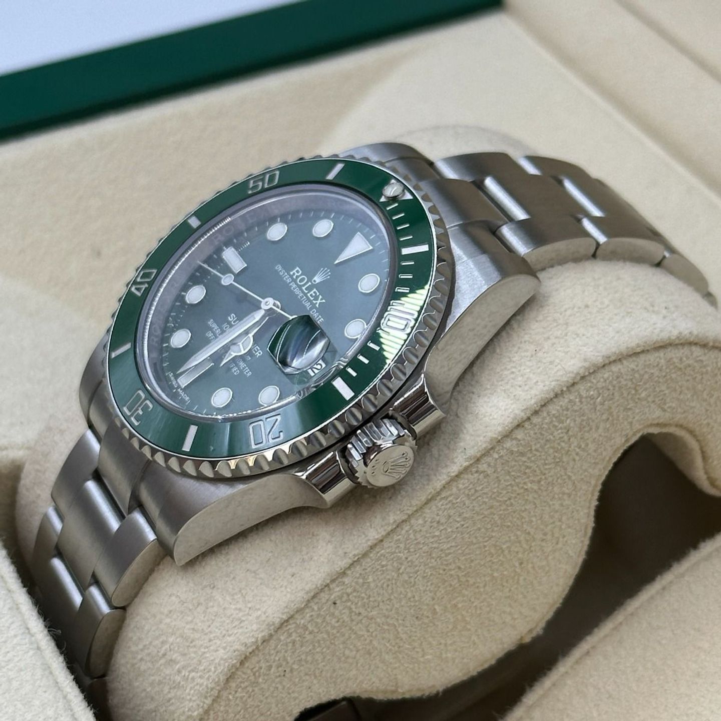 Rolex Submariner Date 116610LV (2020) - Groen wijzerplaat 40mm Staal (6/8)