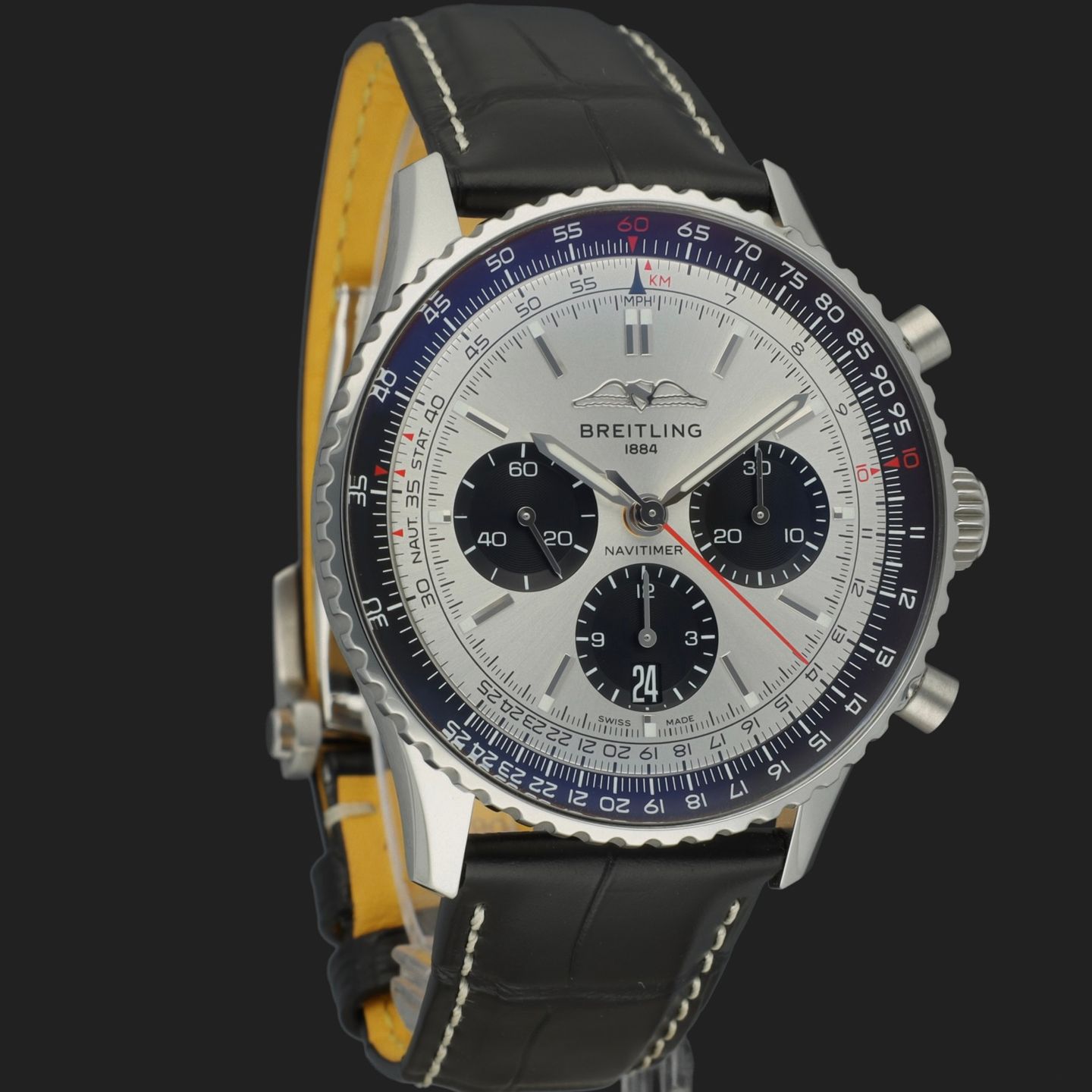 Breitling Navitimer 1 B01 Chronograph AB0138241G1P1 (2024) - Silver dial 43 mm Steel case (4/8)