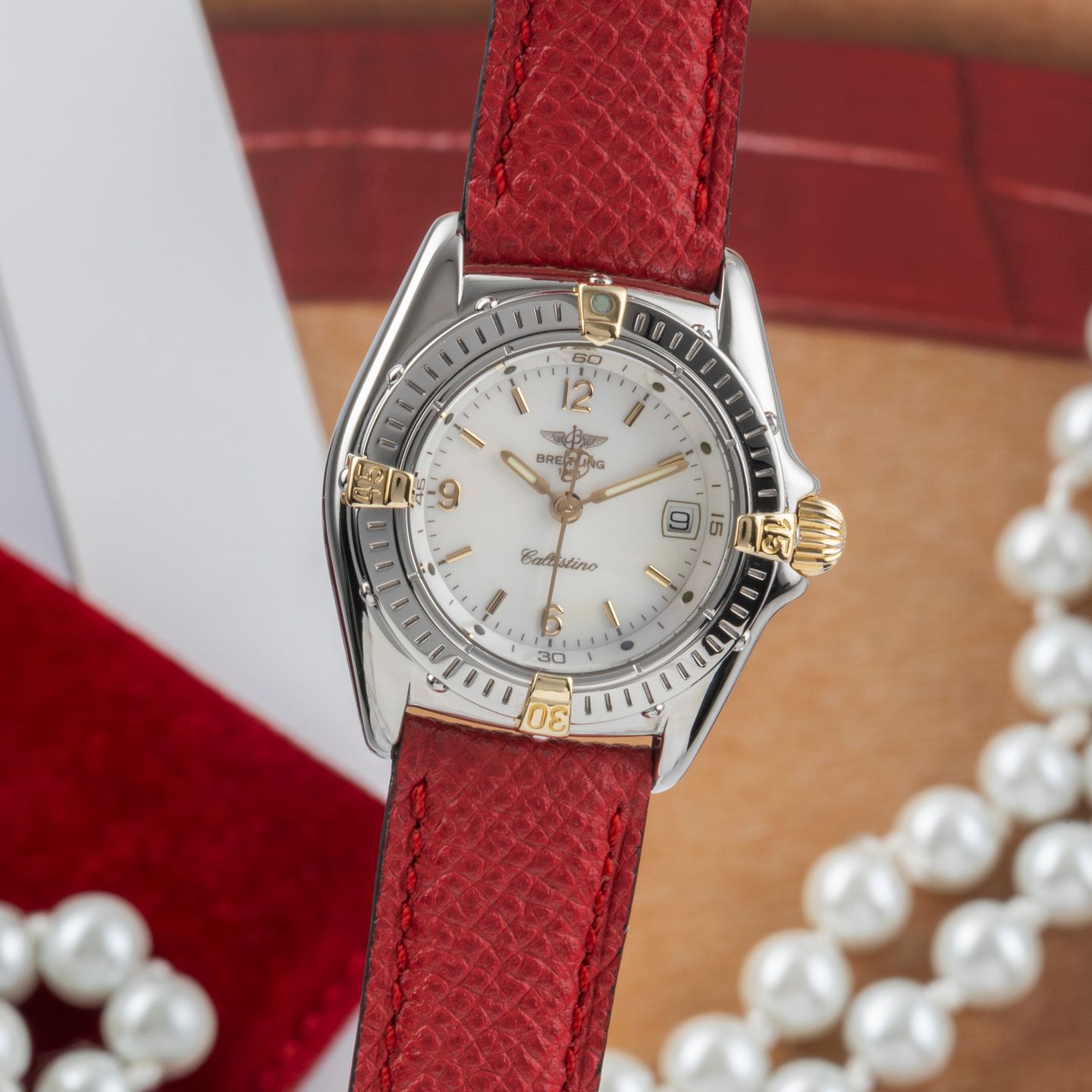 Breitling Callistino B52045 (1995) - 28 mm Steel case (3/8)