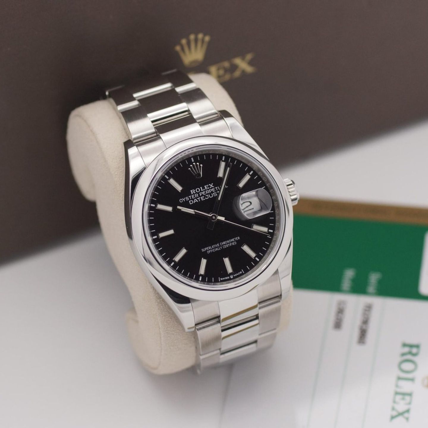 Rolex Datejust 36 126200 (2019) - Zwart wijzerplaat 36mm Staal (1/8)