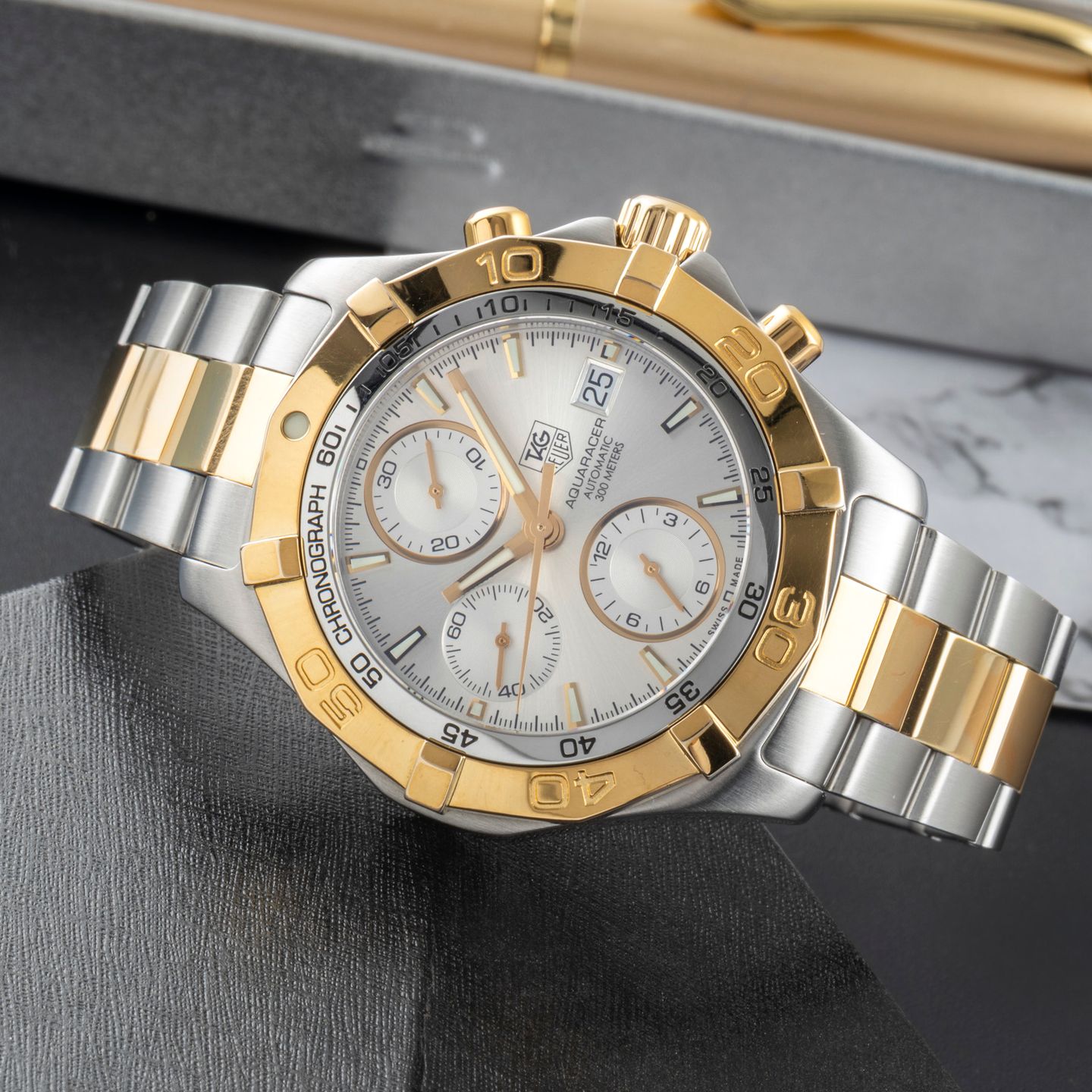 TAG Heuer Aquaracer 300M CAF2120.BB0816 (2009) - Zilver wijzerplaat 41mm Staal (2/8)