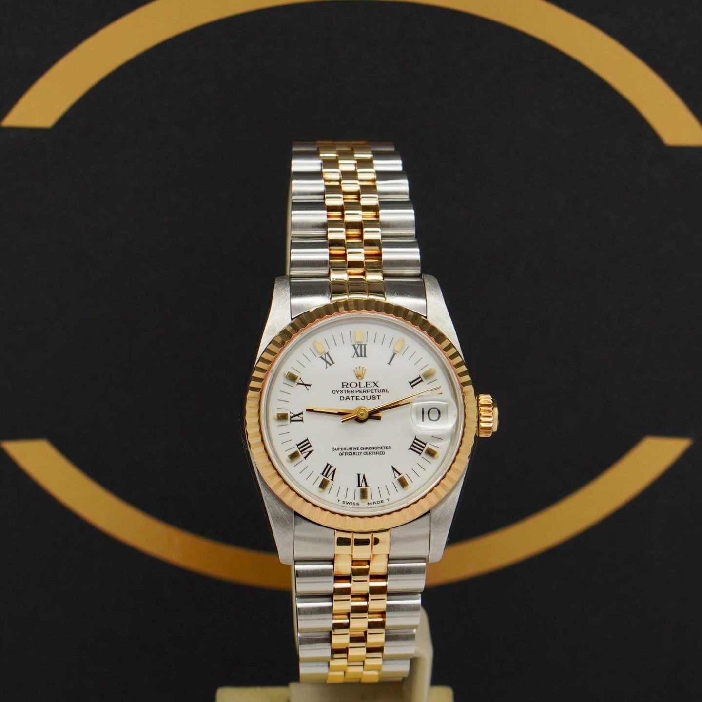 Rolex Datejust 31 68273 (1988) - White dial 31 mm Gold/Steel case (1/7)