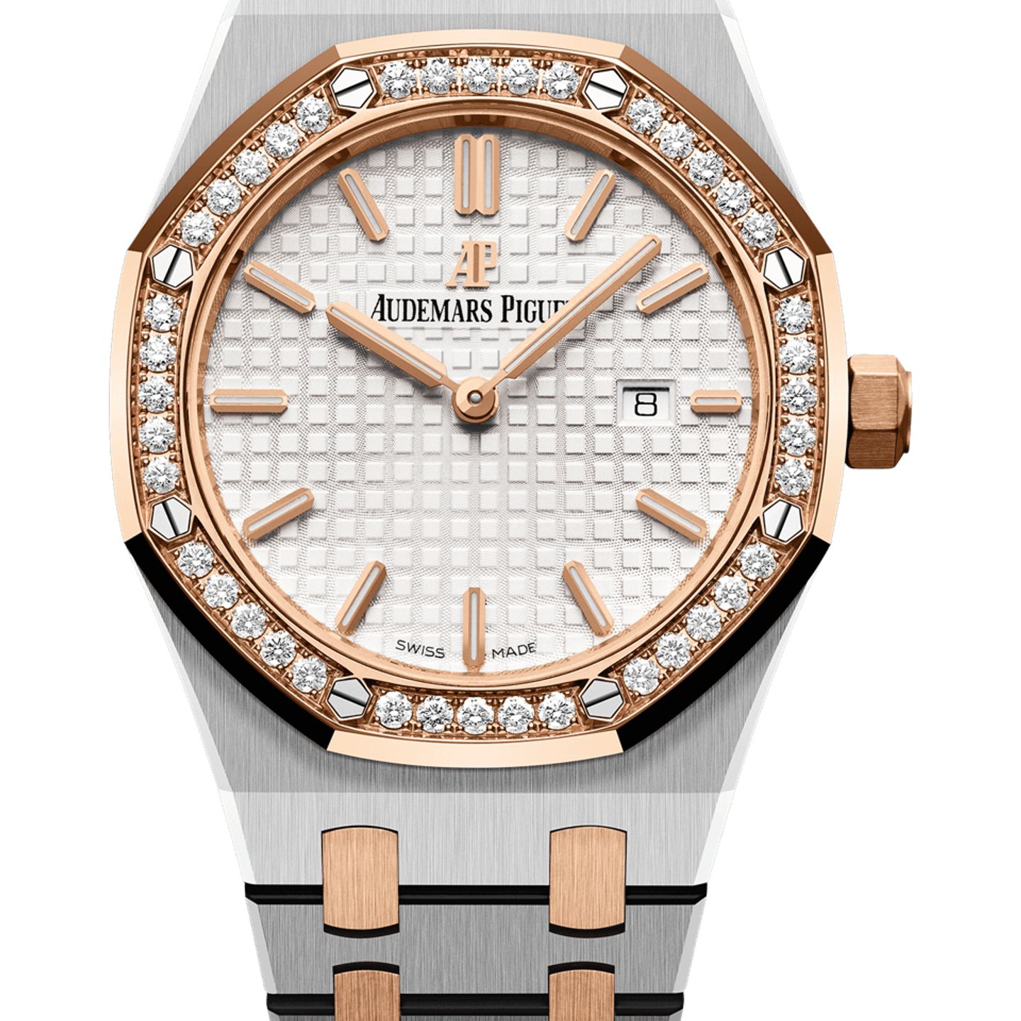 Audemars Piguet Royal Oak Lady 67651SR.ZZ.1261SR.01 (2025) - Silver dial 33 mm Gold/Steel case (1/1)