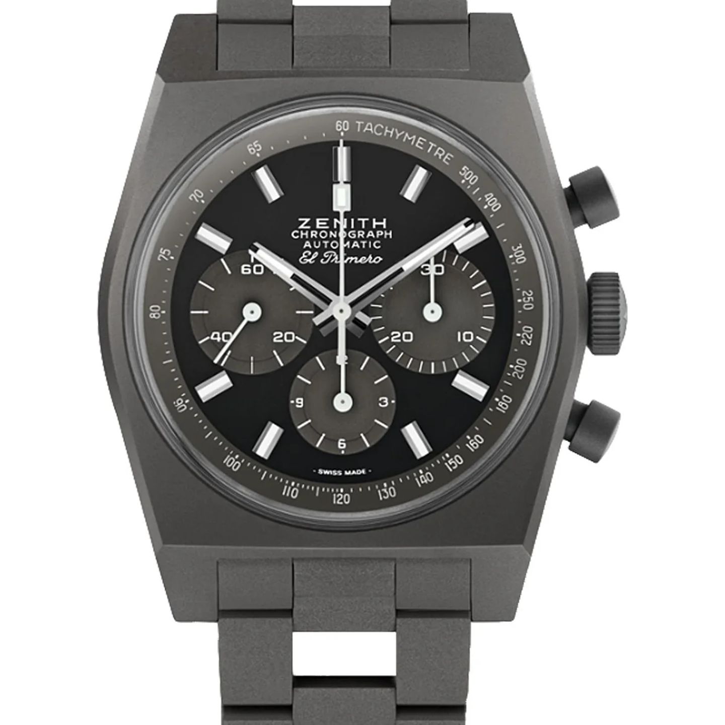 Zenith Chronomaster Original 97.T384.4061/21.M384 (2026) - Zwart wijzerplaat 37mm Titanium (1/1)