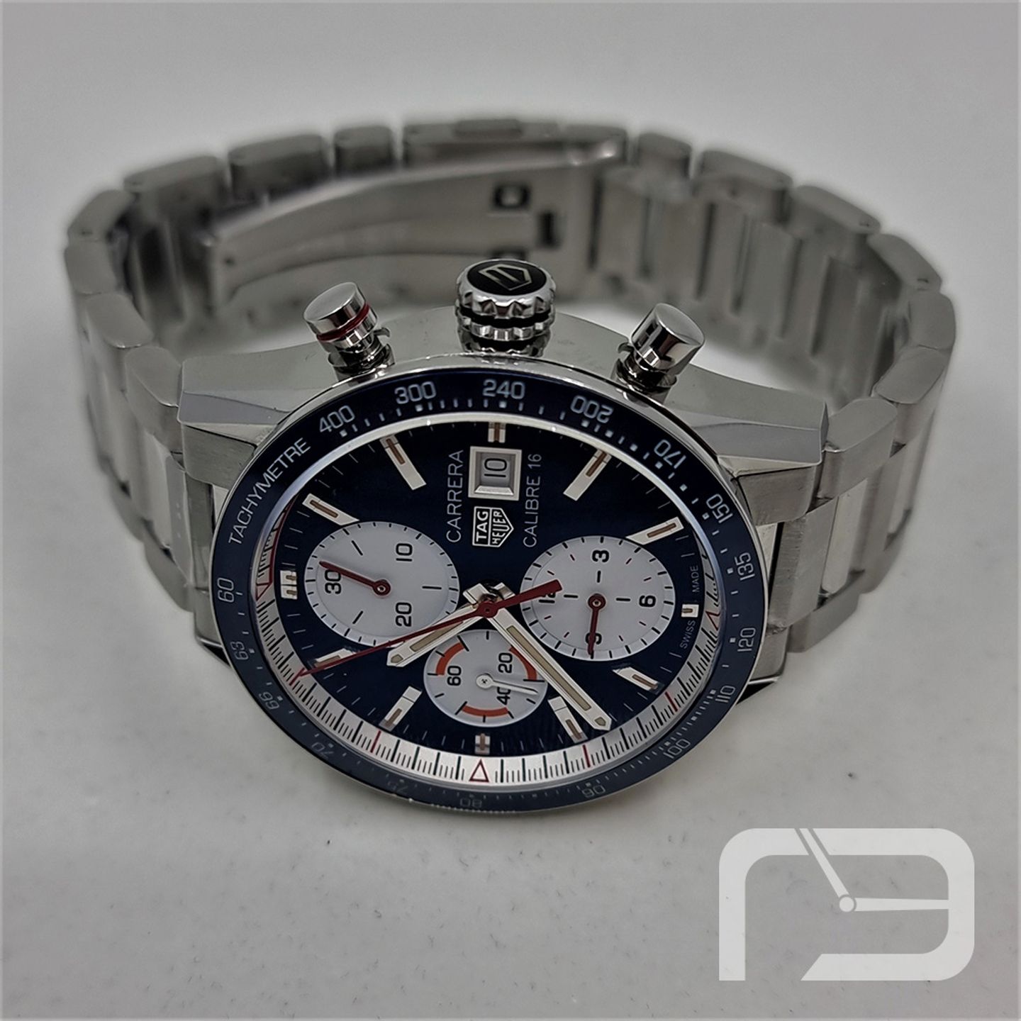 TAG Heuer Carrera Calibre 16 CV201AR.BA0715 (2024) - Blue dial 41 mm Steel case (6/8)