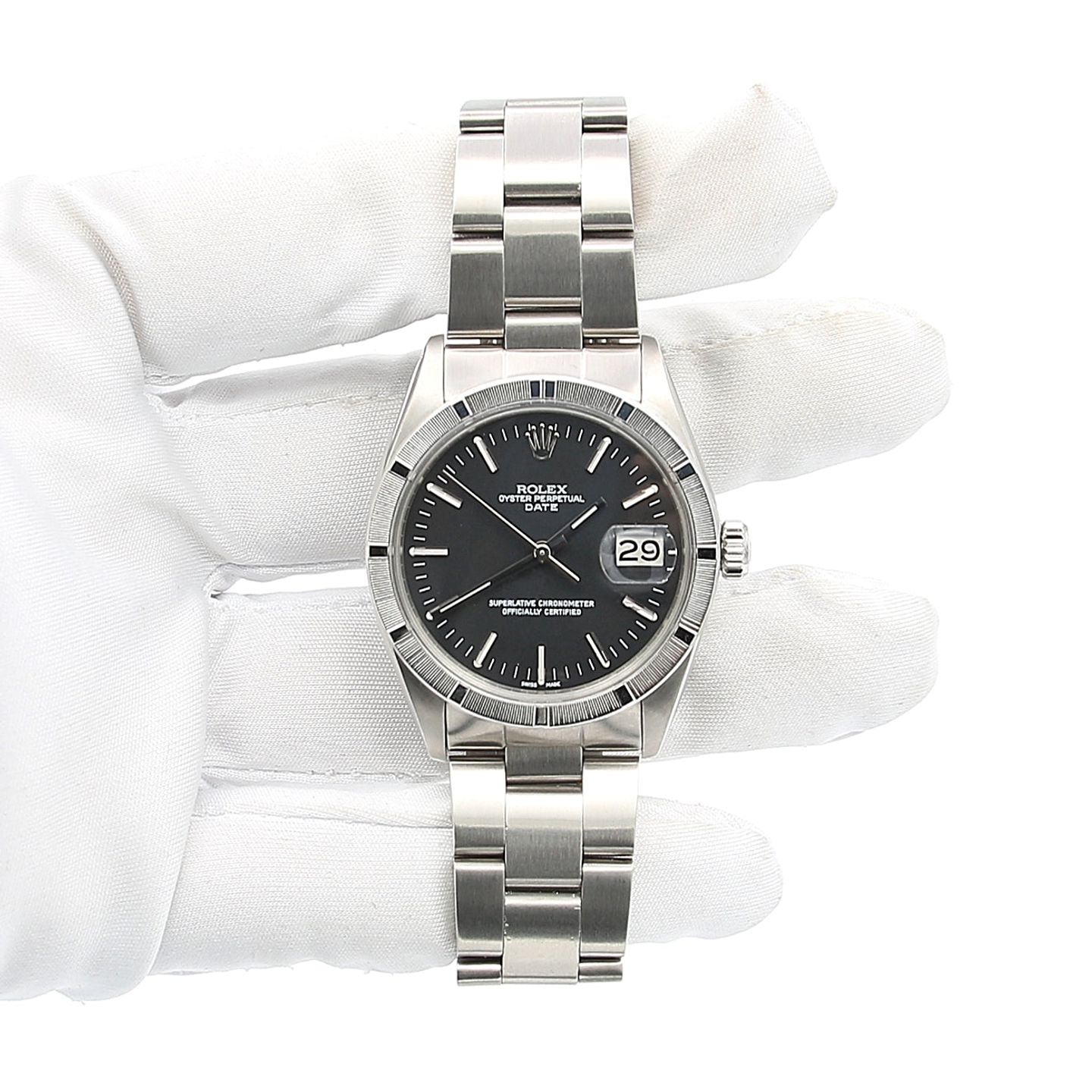 Rolex Oyster Perpetual Date 1501 (Unknown (random serial)) - 34 mm Steel case (3/8)