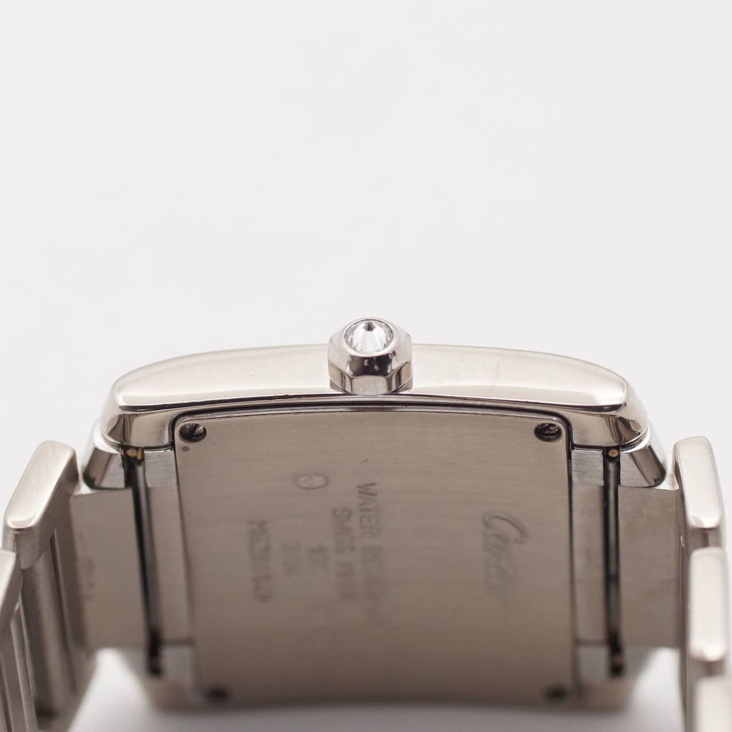 Cartier Tank Française 2404 (Unknown (random serial)) - Silver dial 25 mm White Gold case (5/8)