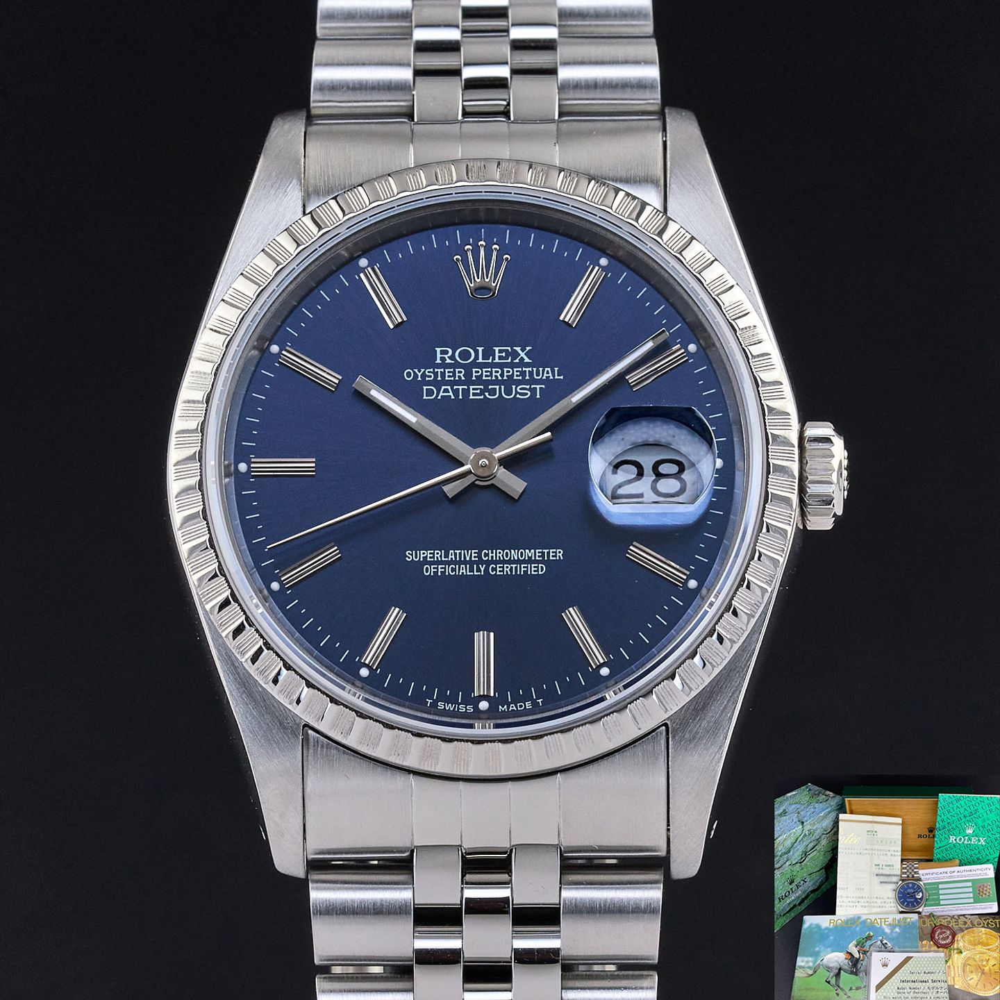 Rolex Datejust 36 16220 (1991) - 36mm Staal (1/7)