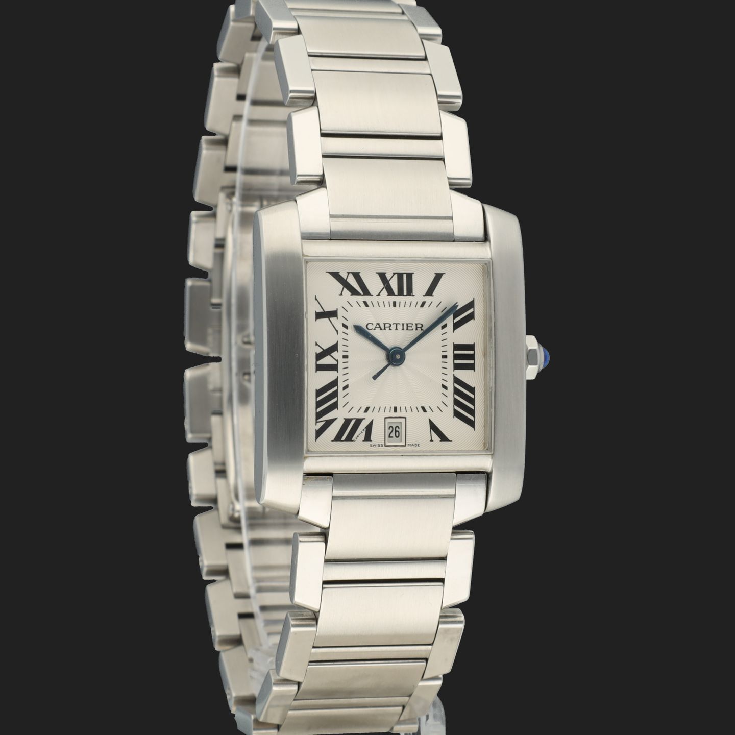 Cartier Tank Française W51002Q3 / 2302 (2003) - 28 mm Steel case (4/8)