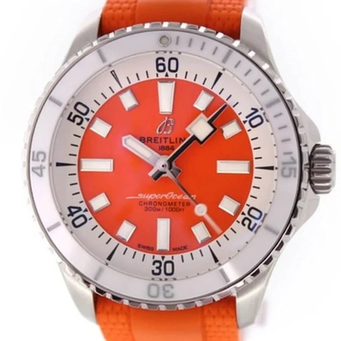 Breitling Superocean A17377211O1S1 (2024) - Orange dial 36 mm Steel case (1/2)