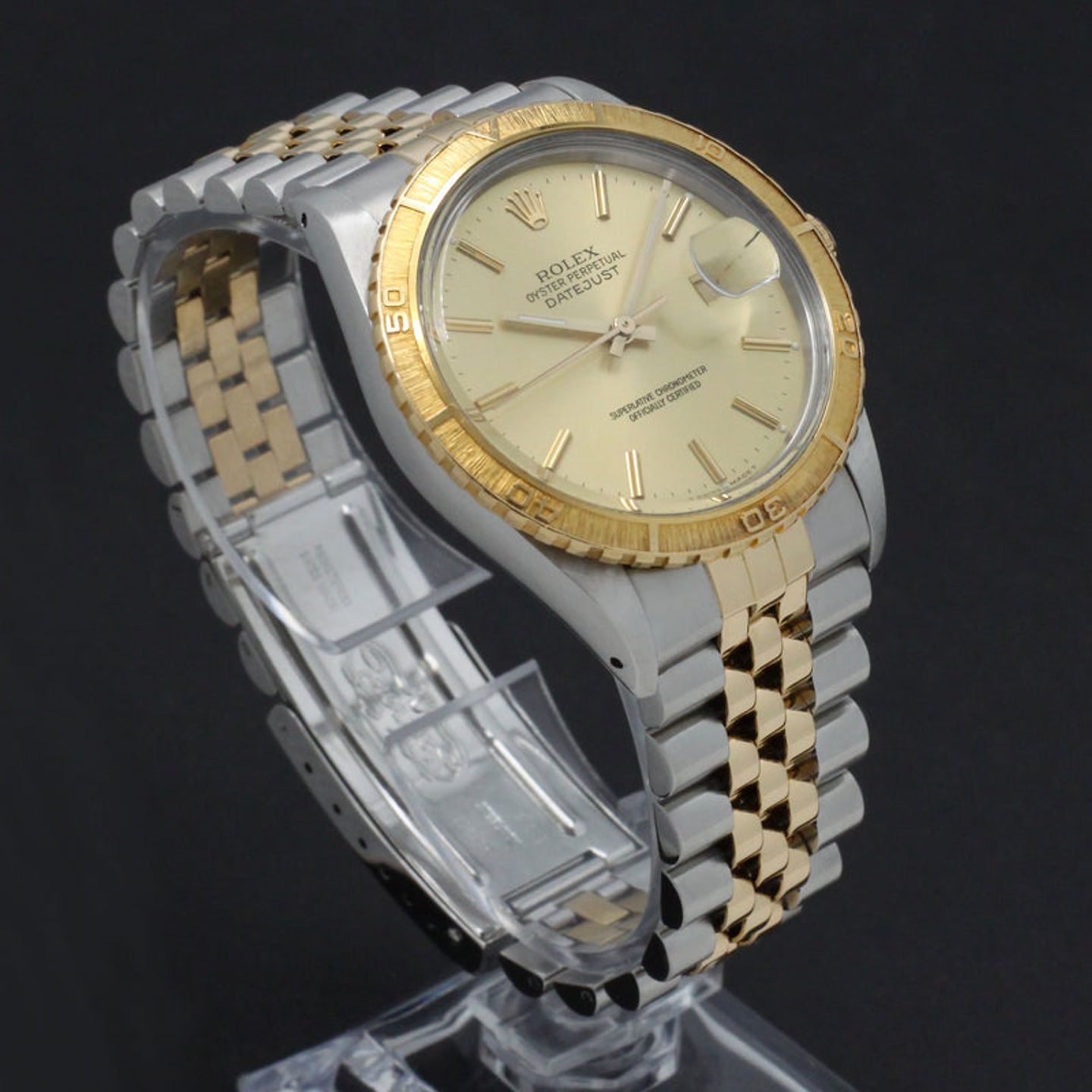 Rolex Datejust Turn-O-Graph 16253 (1976) - Champagne dial 36 mm Gold/Steel case (6/7)
