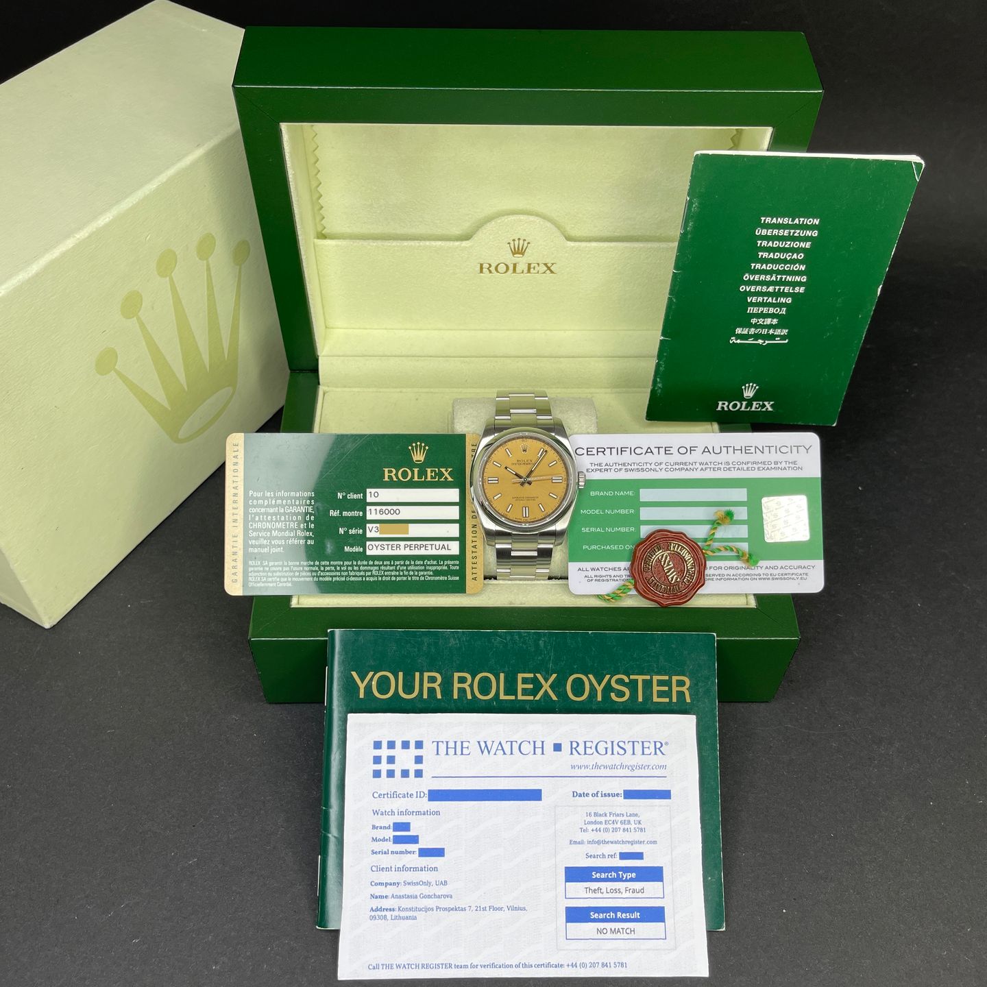 Rolex Oyster Perpetual 36 116000 (2009) - Wit wijzerplaat 36mm Staal (3/8)