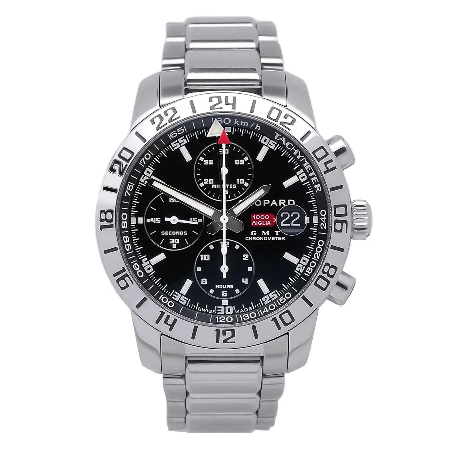 Chopard Grand Prix de Monaco Historique 8992 (2007) - Black dial 42 mm Steel case (1/8)