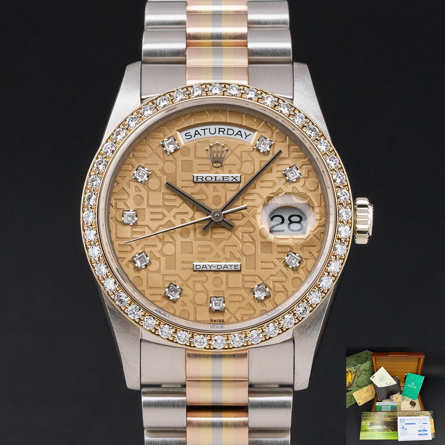 Rolex Day-Date 36 18349 (1989) - Silver dial 36 mm White Gold case (1/8)
