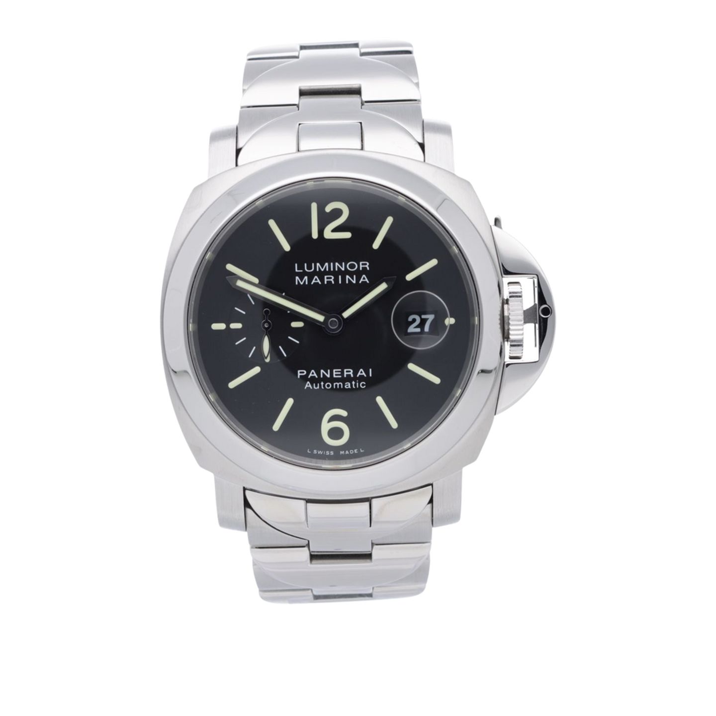 Panerai Luminor Marina Automatic PAM00220 (Unknown (random serial)) - Black dial 44 mm Steel case (1/7)