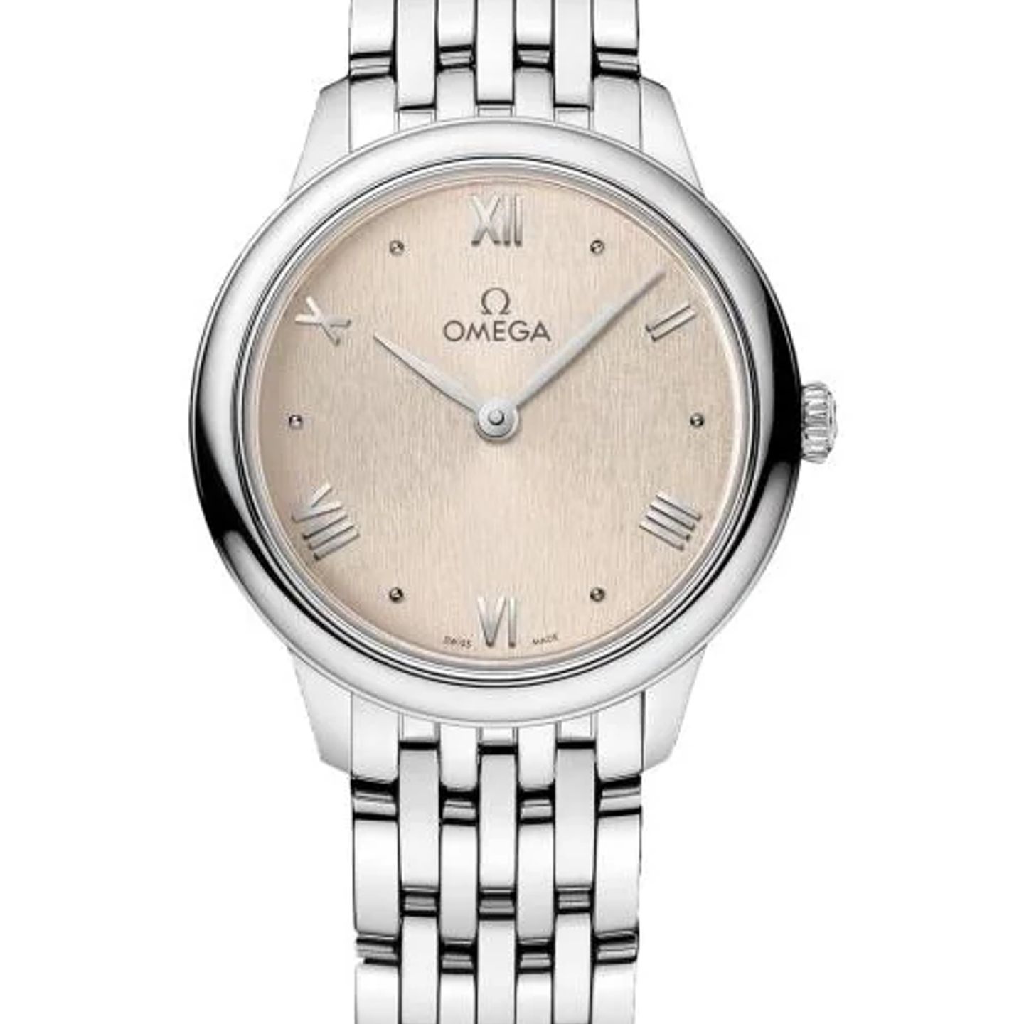 Omega De Ville 434.10.28.60.09.001 (2026) - Beige wijzerplaat 28mm Staal (1/1)