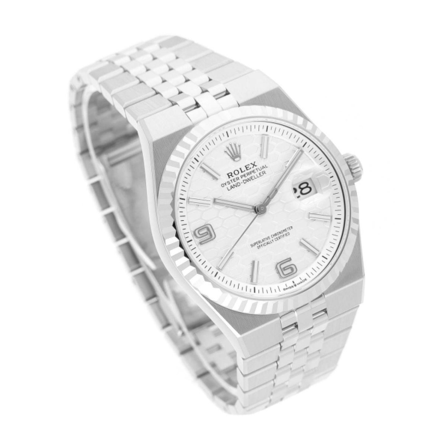 Rolex Land-Dweller 36 127234 (2026) - White dial 36 mm Steel case (3/5)